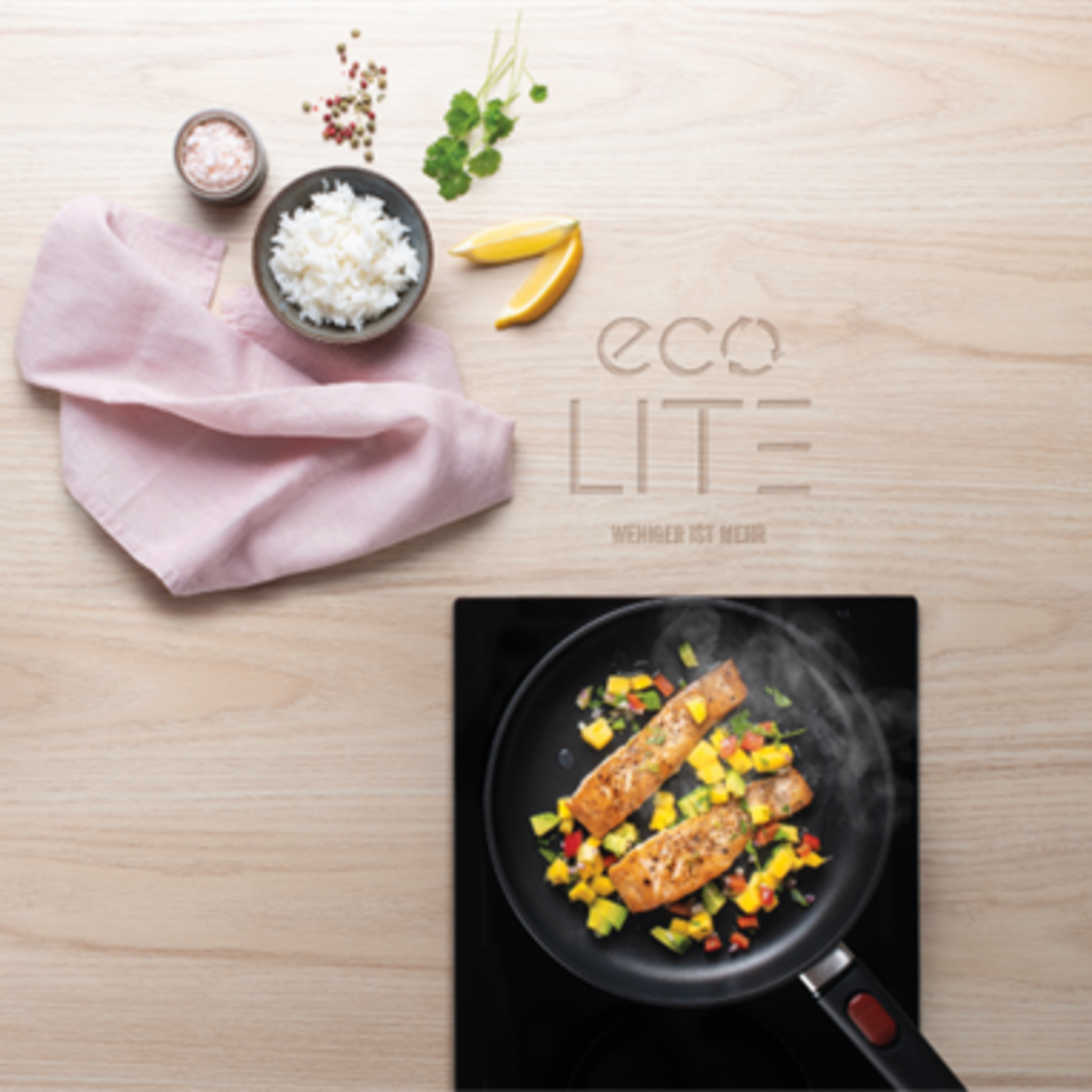 WOLL WOLL ECO-LITE WOK 30CM PEFAS VRIJE COATING