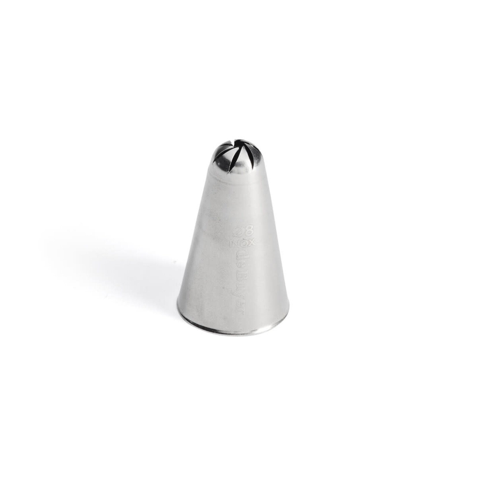 DE BUYER DE BUYER ROSE NOZZLE, STAINLESS STEEL - 8 POINTS