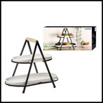 LADELLE LADELLE ETAGERE 2-LAAGS WIT 43X19X37CM