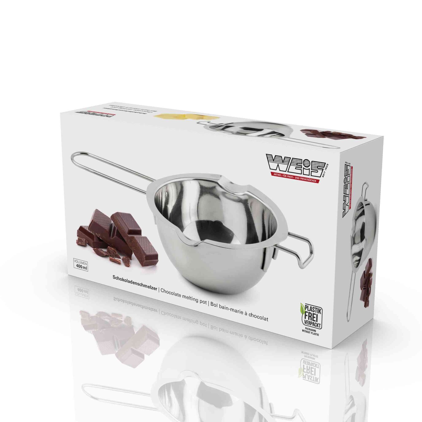 KARL WEIS CHOCOLADE SMELTER 400ML RVS