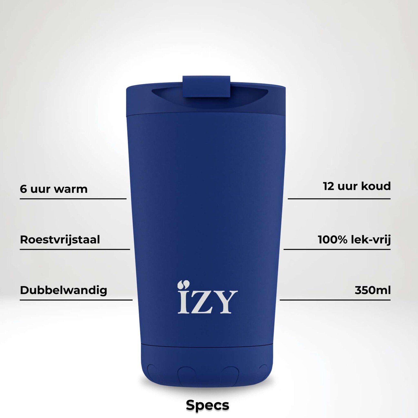 IZY IZY COFFEE MUG 350ML MARINE