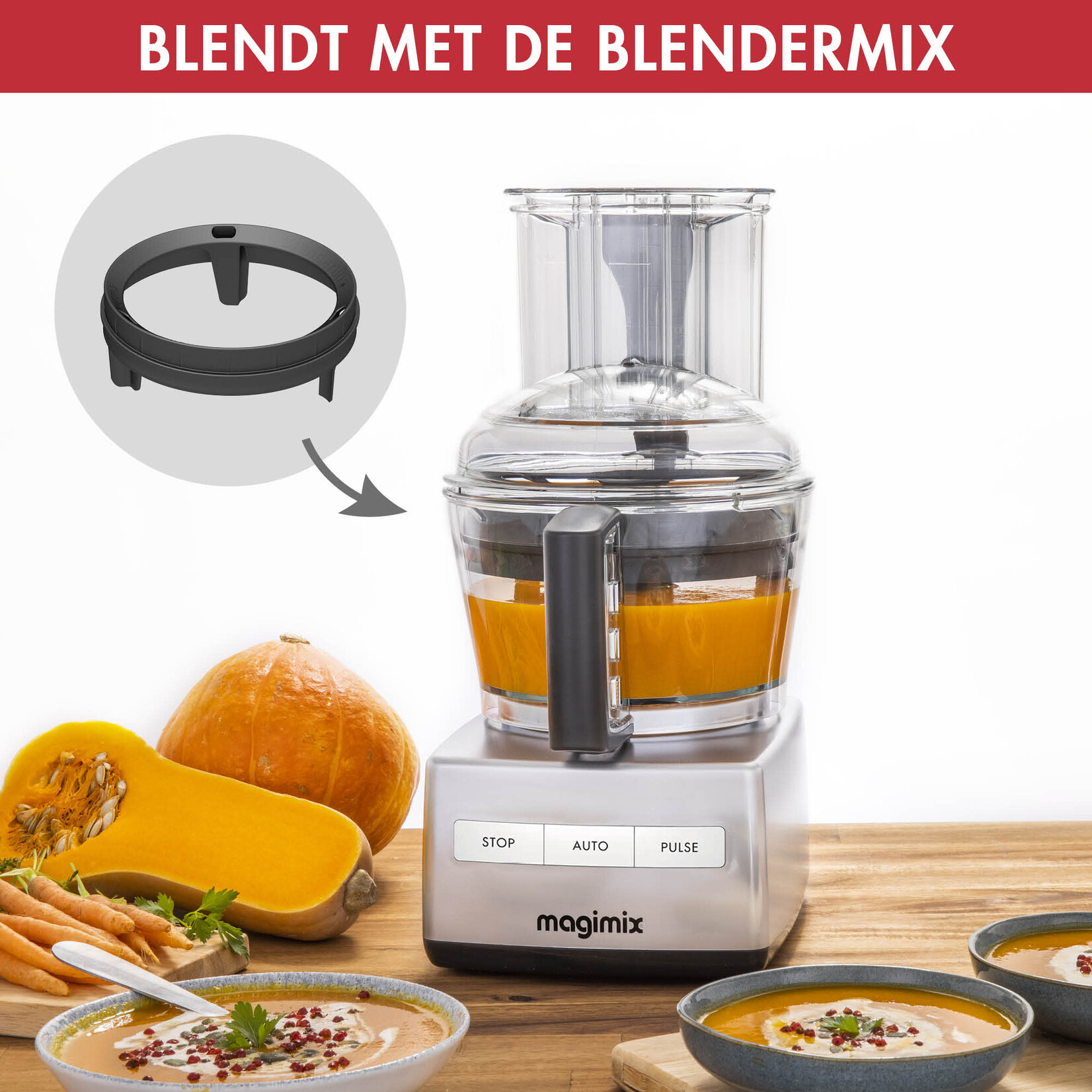 MAGIMIX MAGIMIX CS 3200 XL FOODPROCESSOR- KEUKENMACHINE MAT CHROOM