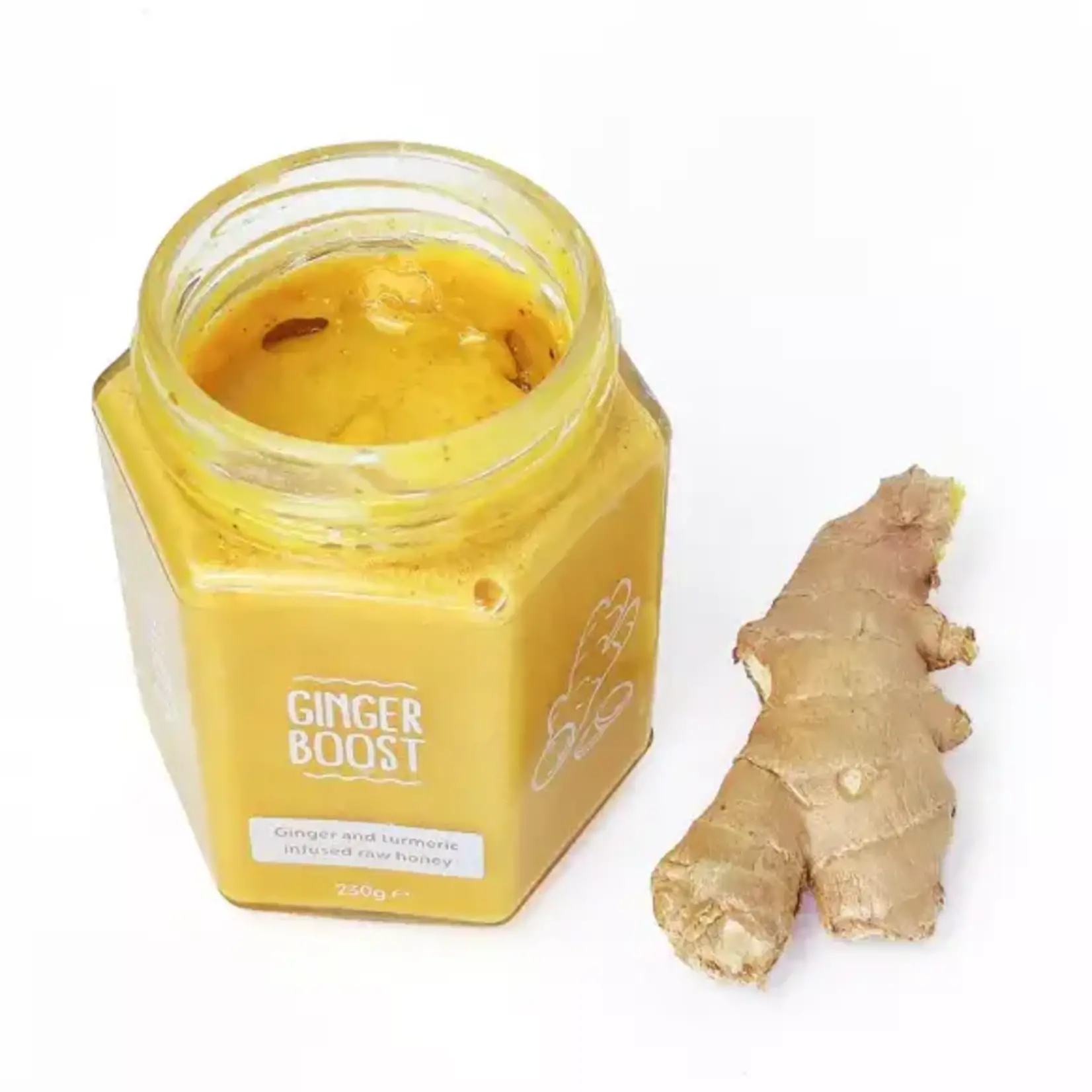 BEEHYPE 250GRAM  100% RAUWE HONING MET GINGER BOOST