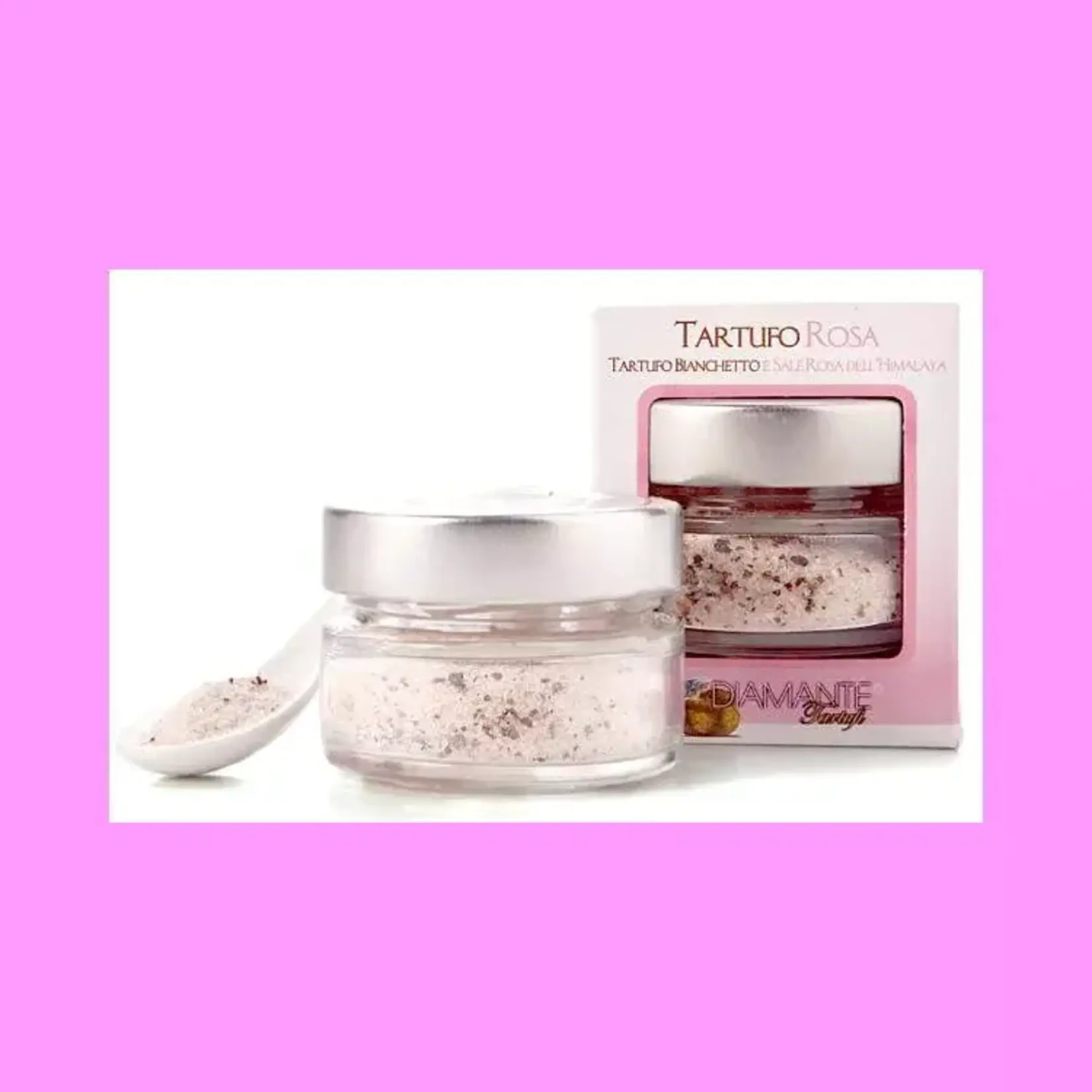 DIAMANTE TARTUFI DIAMANTE 040GRAM WITTE TRUFFEL MET ROZE HIMALAYA ZOUT MADE IN ITALY