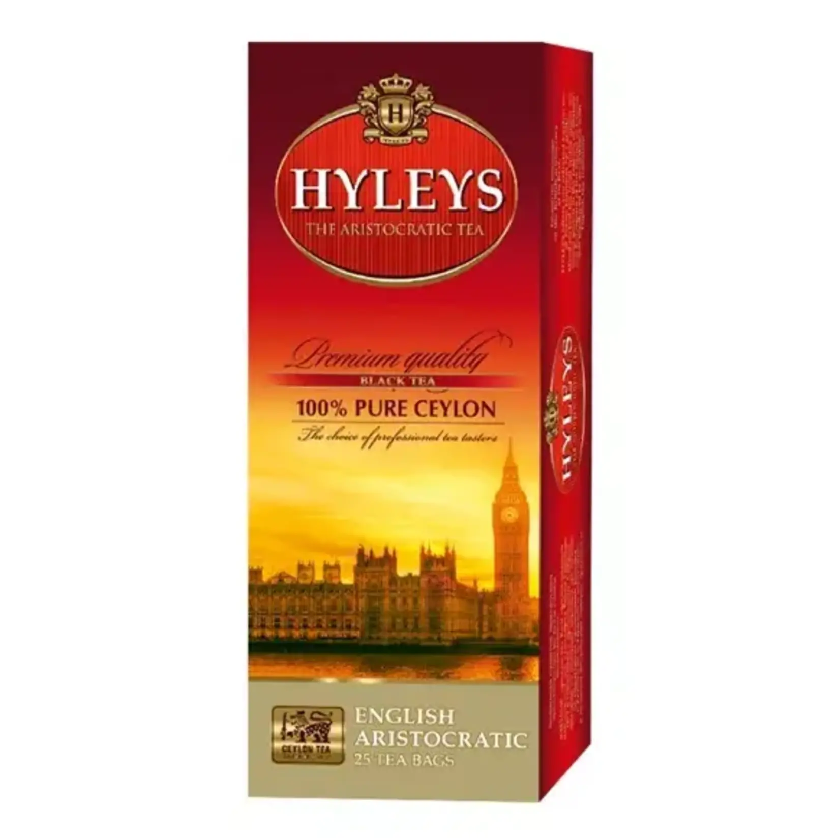 HEYLEYS HYLEYS TEA ENGLISH ARISTOCRATIC 25 TEA BAGS