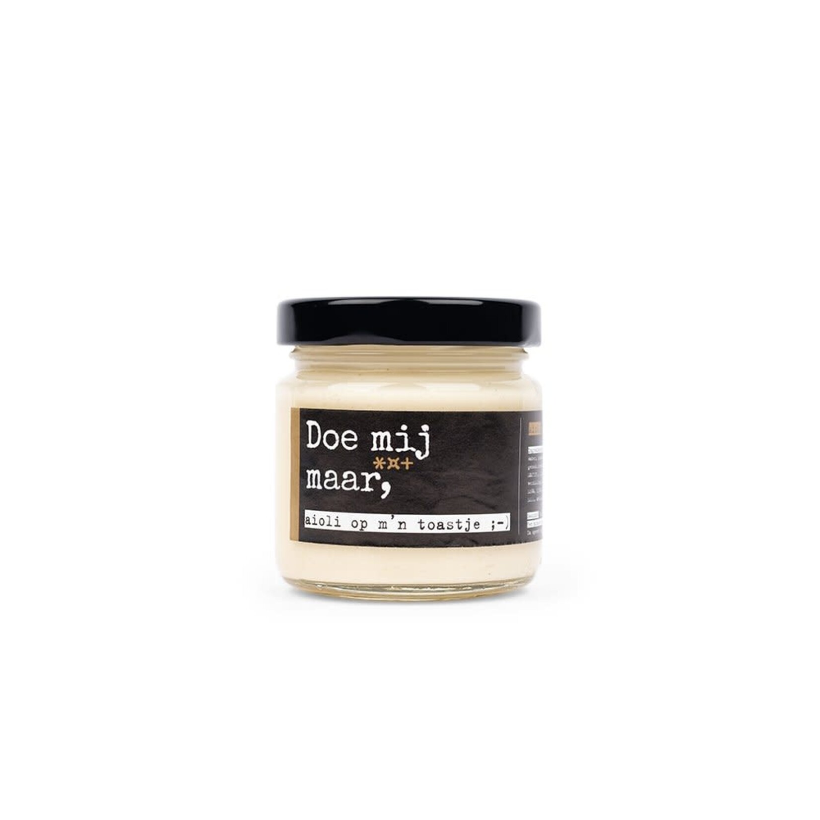 DELICIOUS FOOD&GOURMET DELICIOUS FOOD AND GOURMET DOE MIJ MAAR , AIOLI OP M,N TOASTJE90GRAM