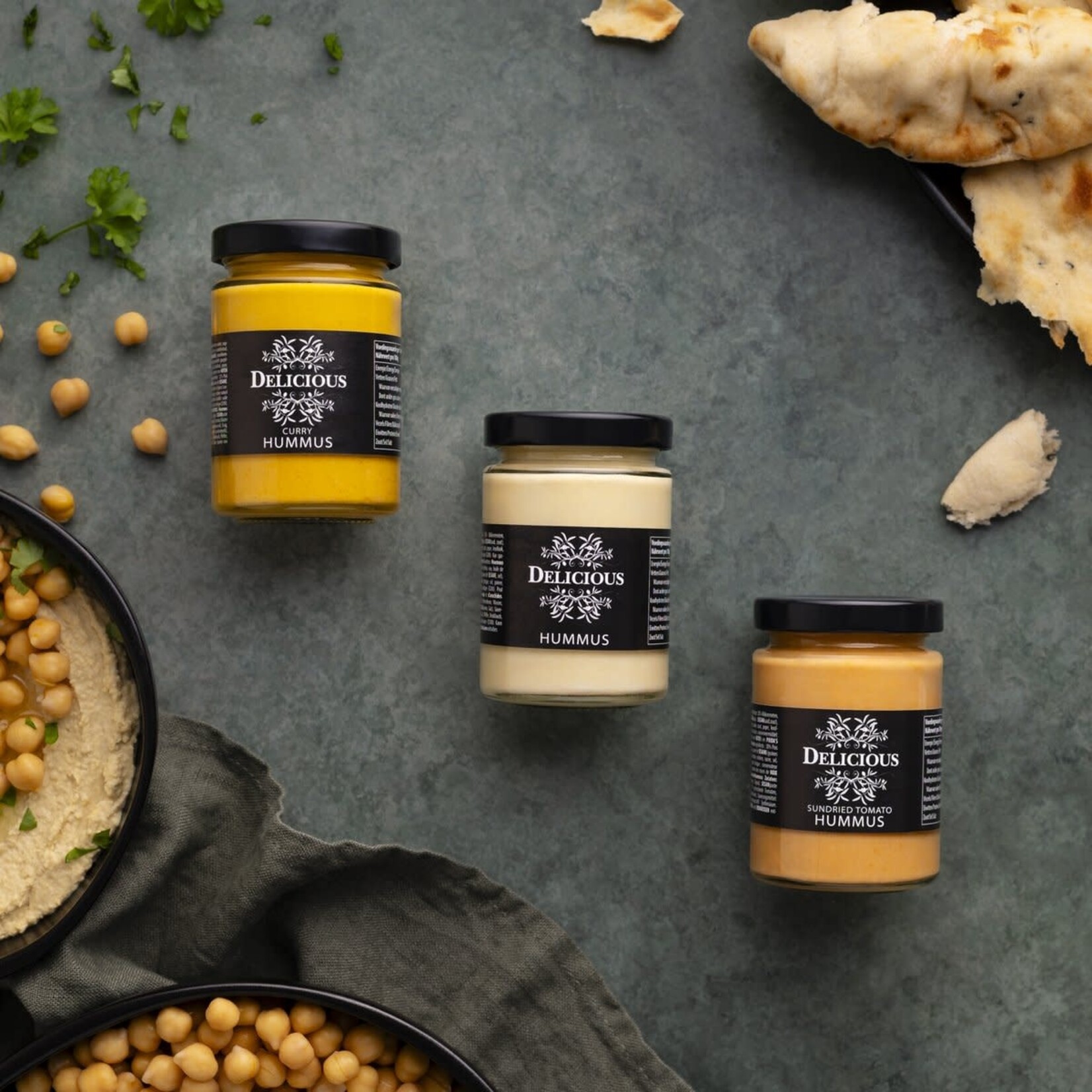 DELICIOUS FOOD&GOURMET DELICIOUS FOOD AND GOURMET HUMMUS NATUREL 130GRAM