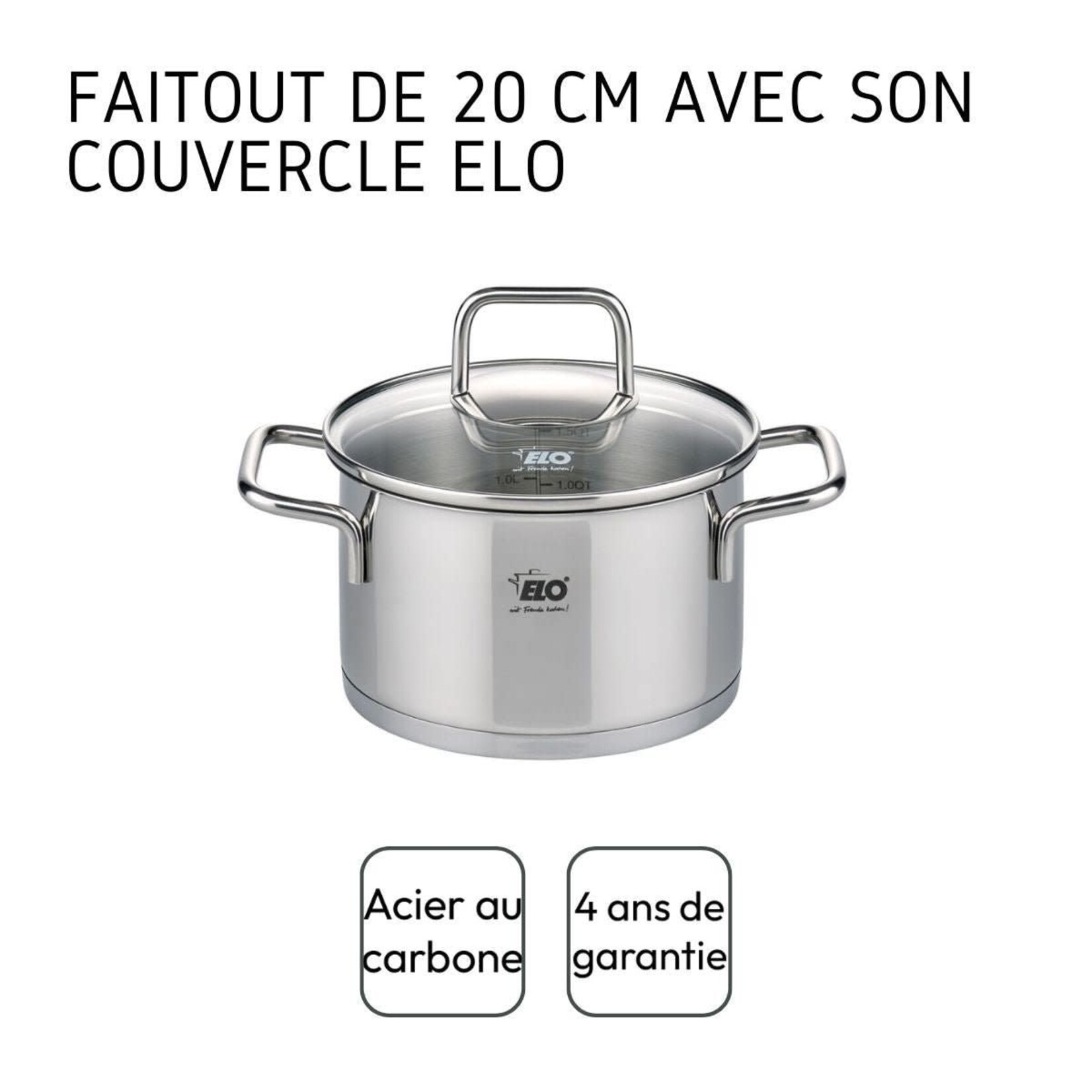 ELO ELO KOOKPAN 3.4LTR 20CM