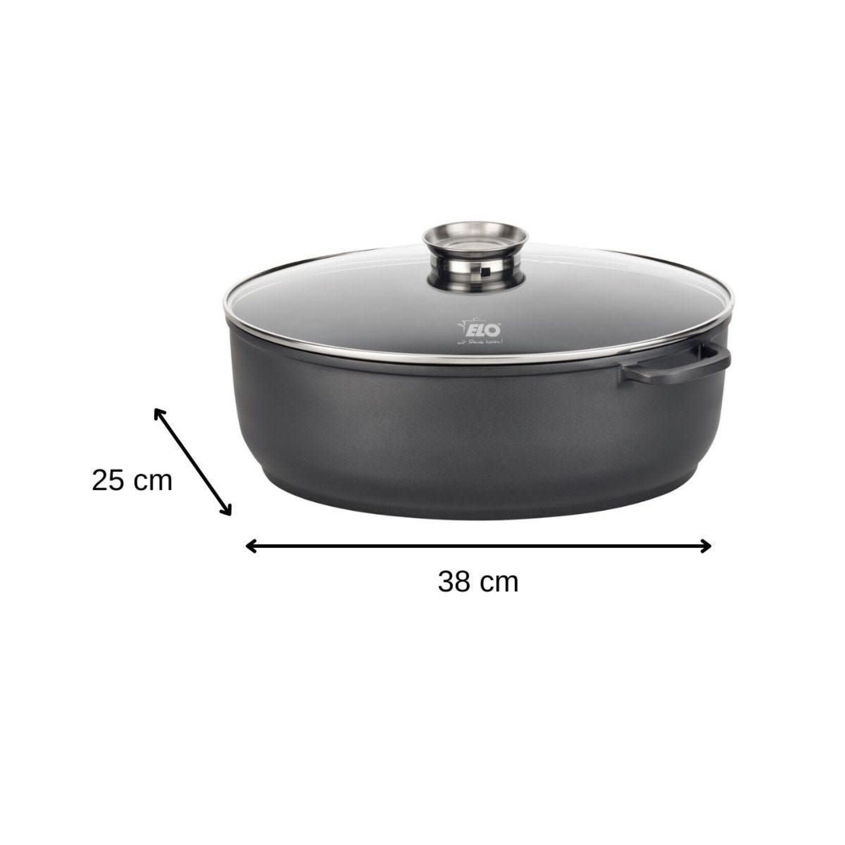 ELO ELO BRAADPAN MET DEKSEL 38X25CM