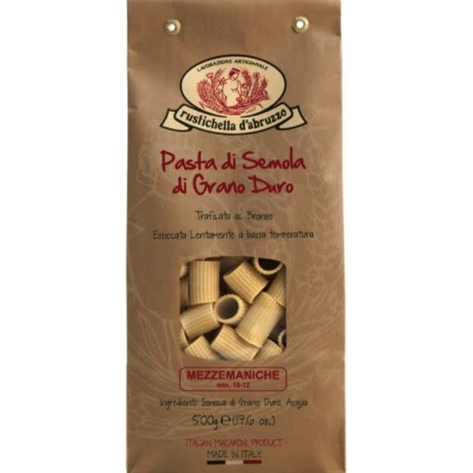 RUSTICHELLA PASTAFICIO 500GRAM RUSTICHELLA MEZZE MANICHE