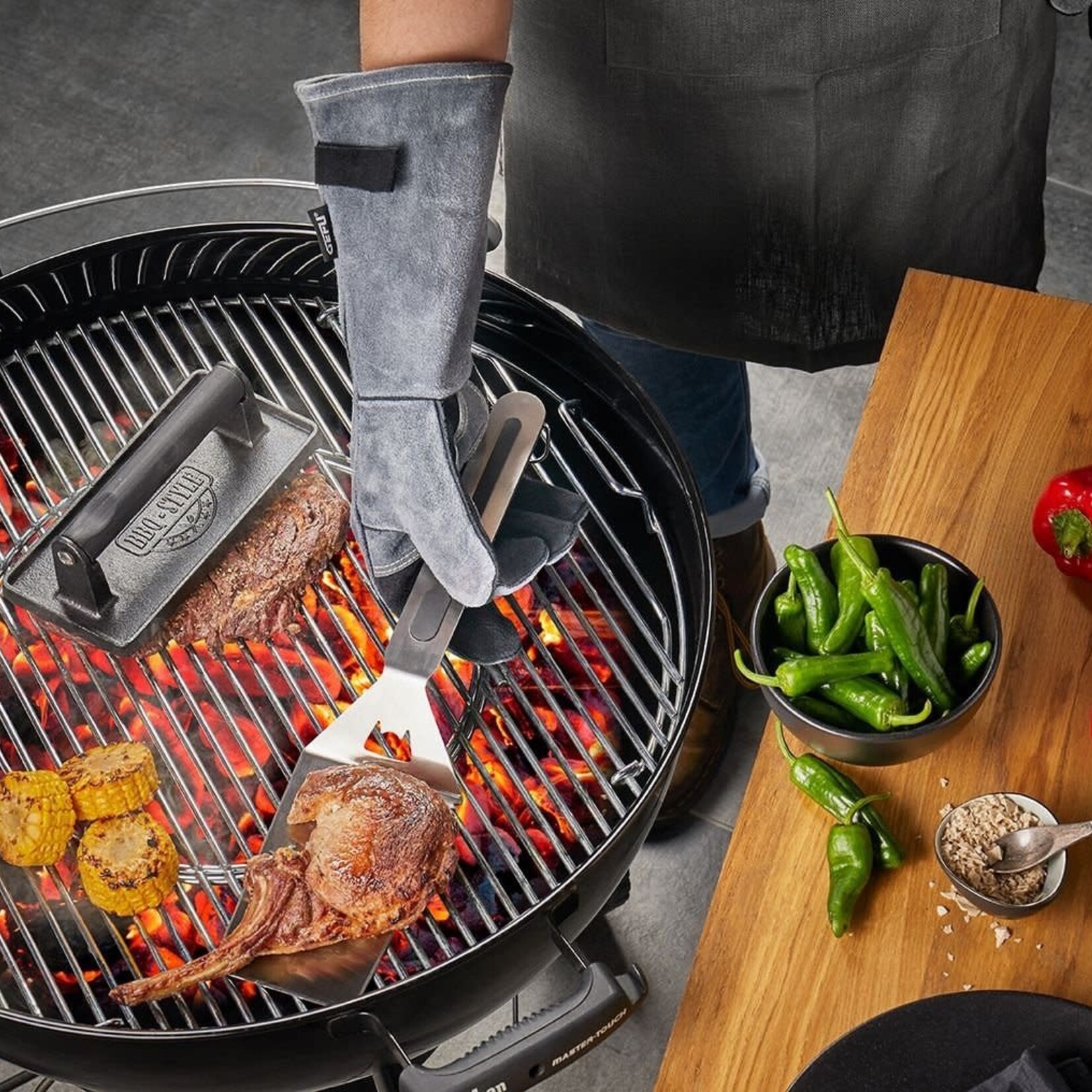GEFU BBQ HANDSCHOENEN LEER