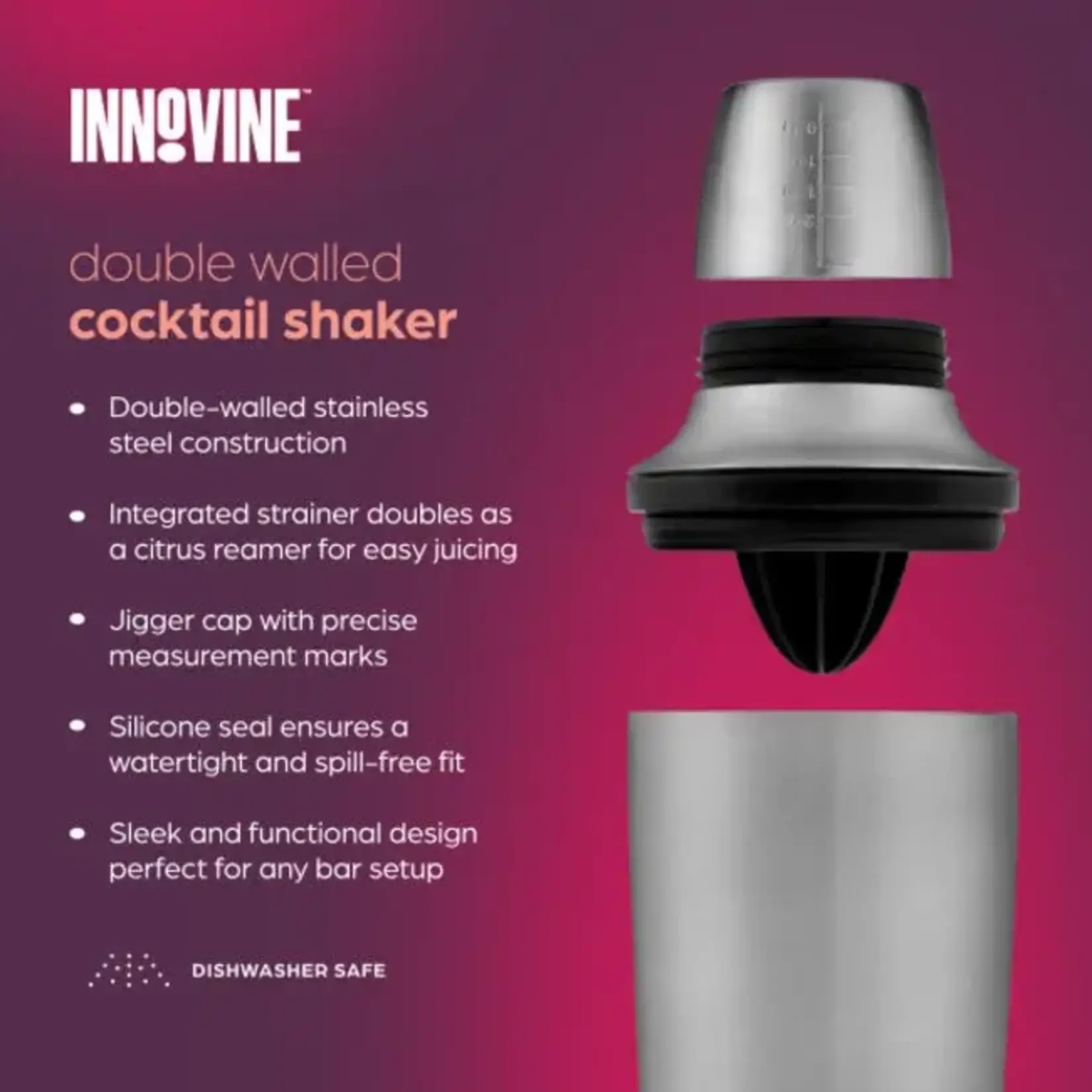 INNOVINE INNOVINE DUBBELWANDIG COCKTAIL SHAKER