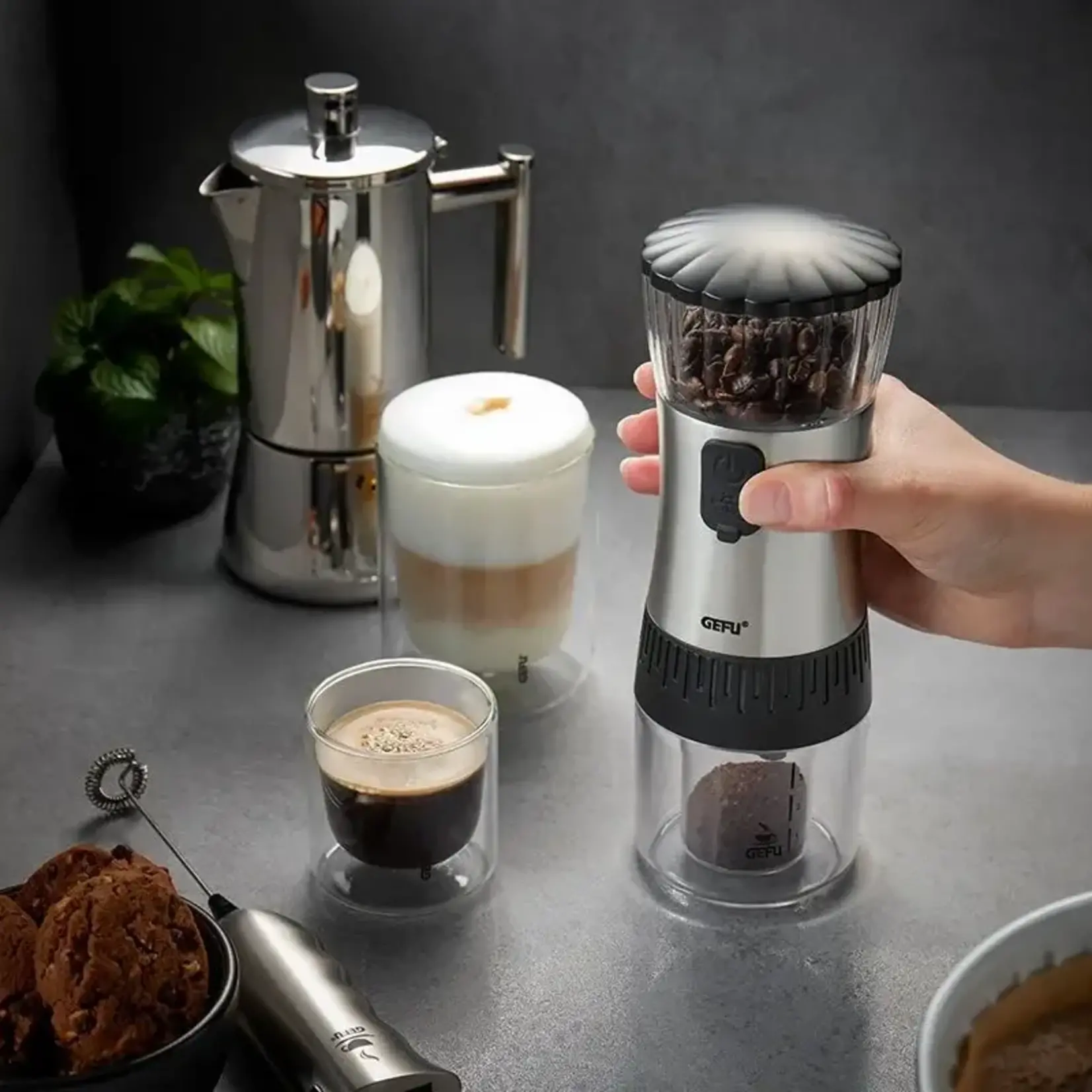 GEFU GEFU POLVE KOFFIEMOLEN OPLAADBAAR