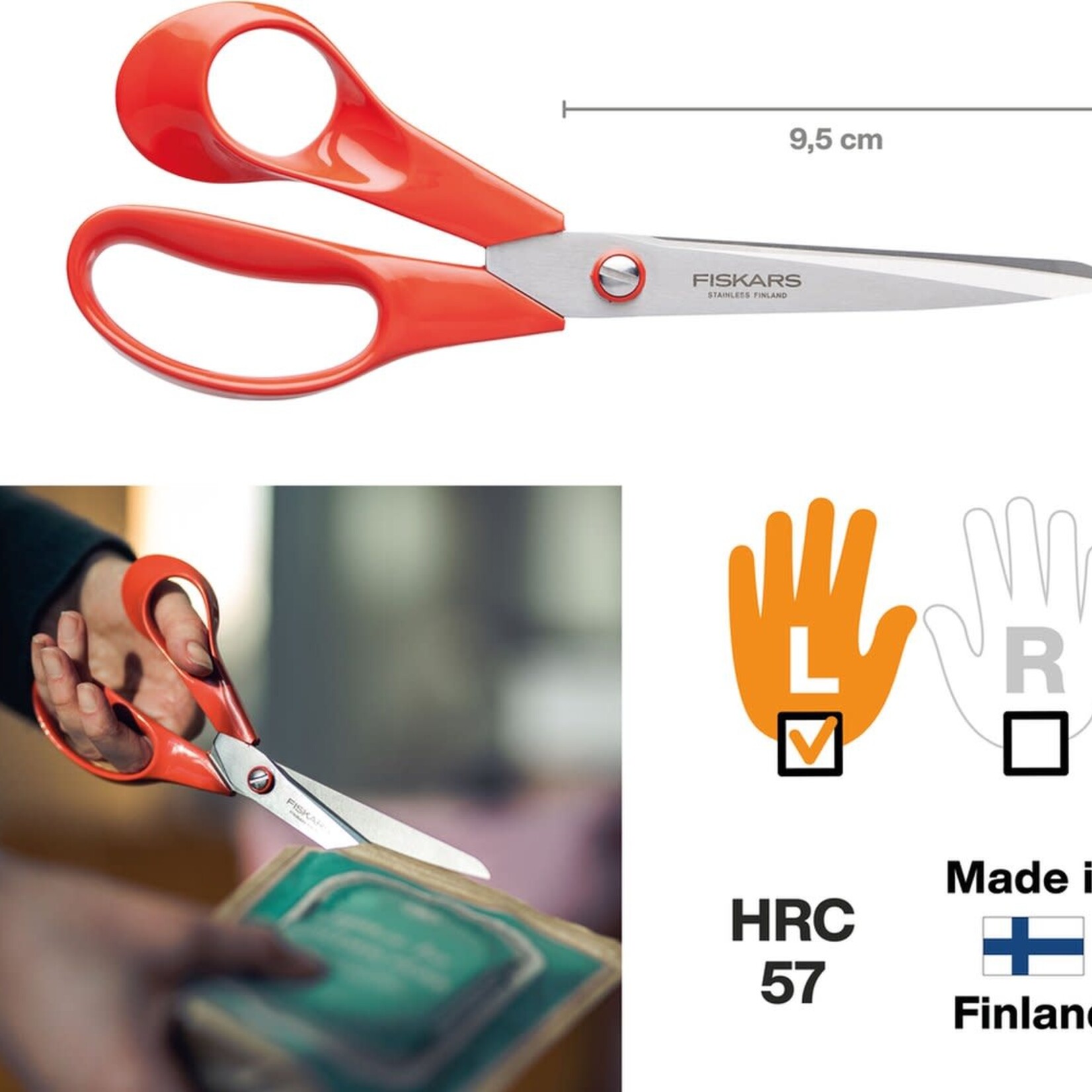 FISKARS FISKARS  KEUKENSCHAAR LINKSHANDIG