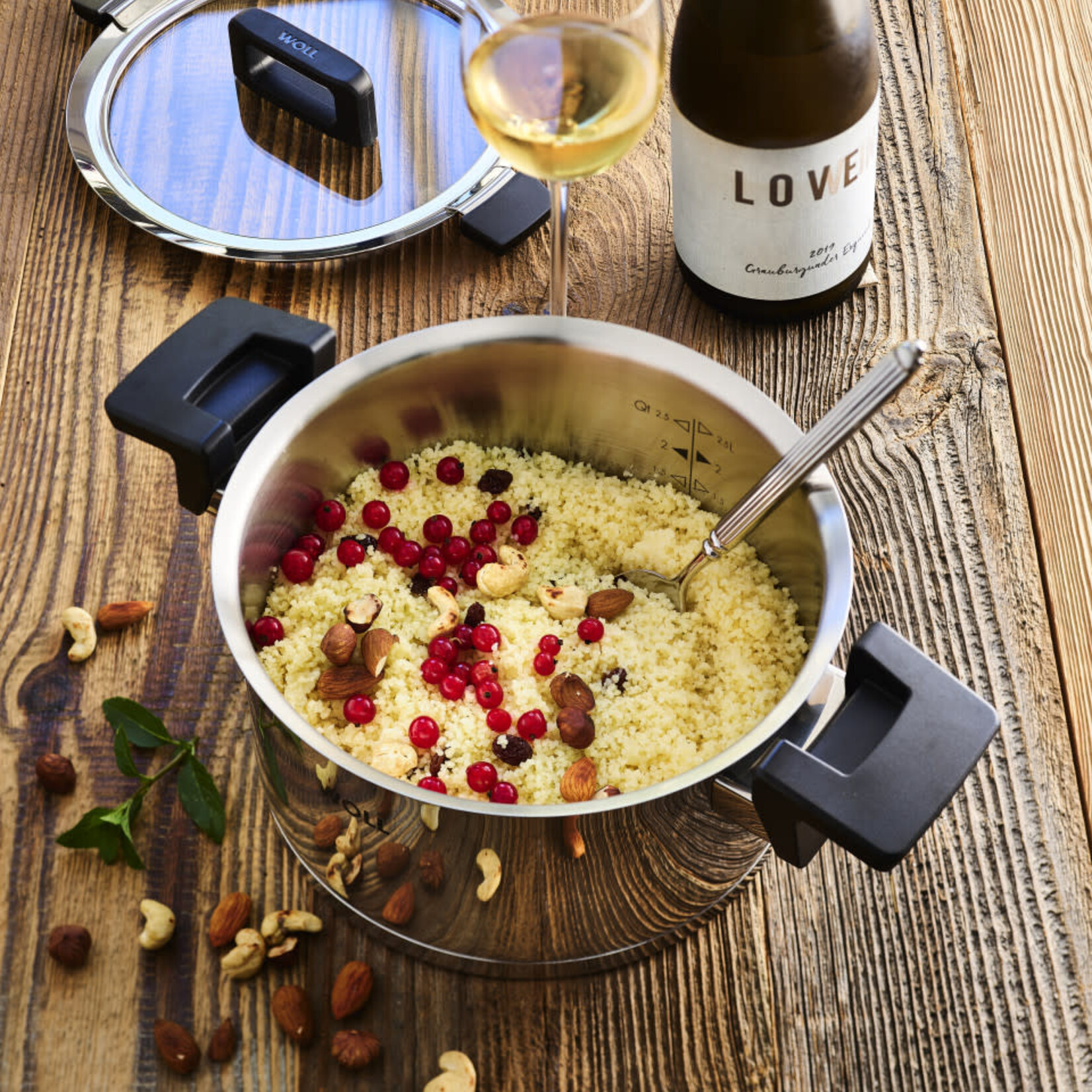 WOLL WOLL CONCEPT PANNENSET 18-20-24 MET DEKSEL GLAS RVS