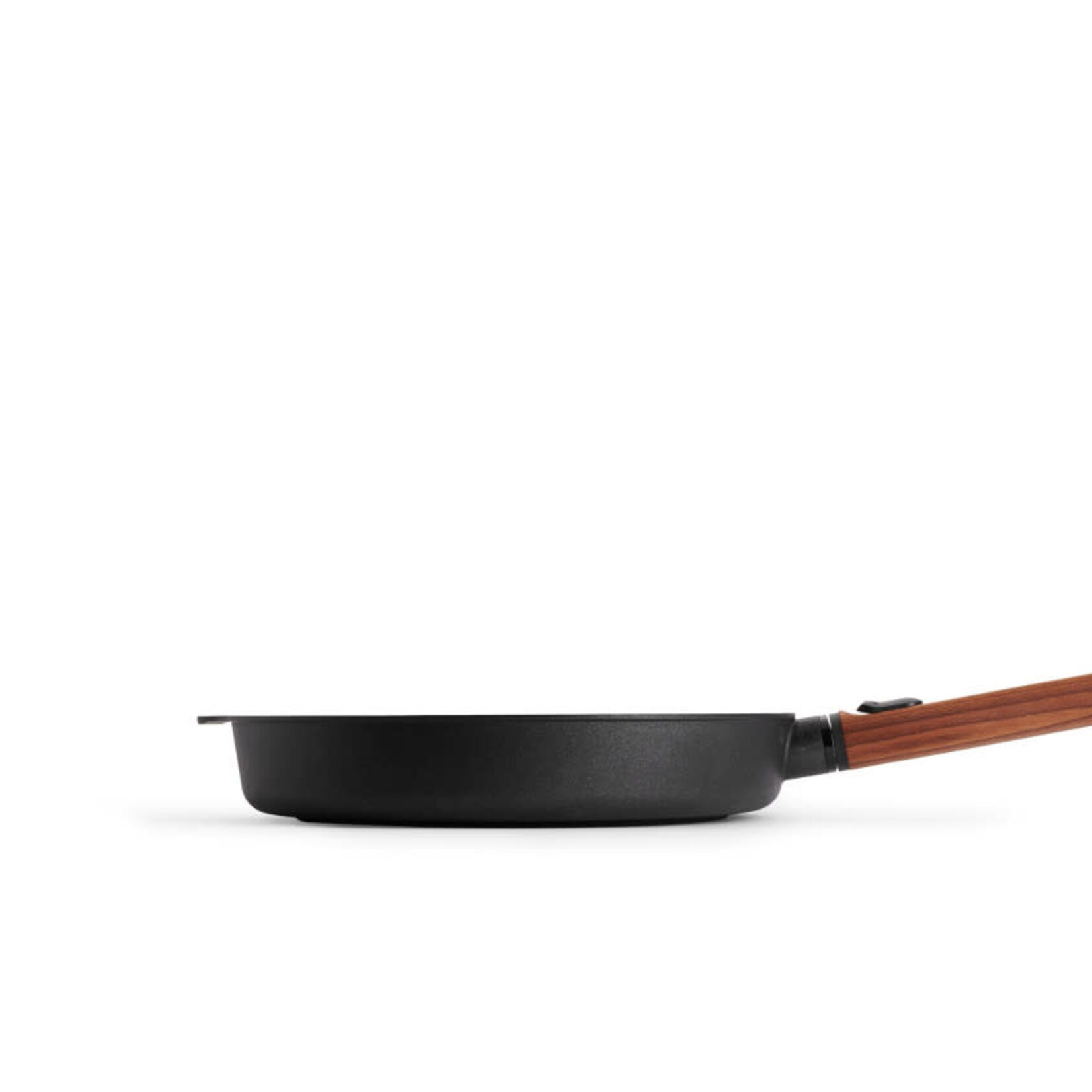 WOLL WOLL ECO LOGIC KOEKENPAN 28CM PEFAS VRIJE COATING HOUTEN AFNEEMBAAR HANDVAT