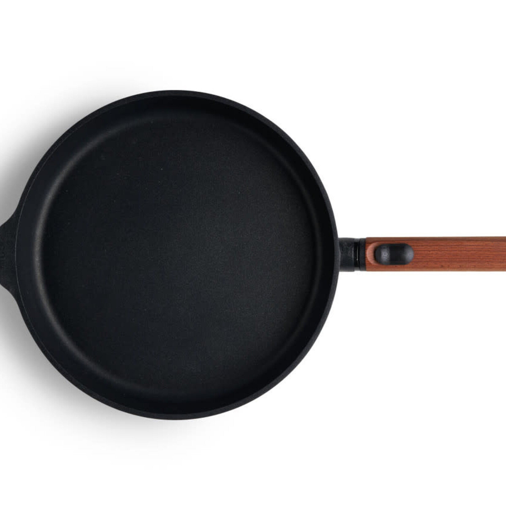 WOLL WOLL ECO LOGIC KOEKENPAN 28CM PEFAS VRIJE COATING HOUTEN AFNEEMBAAR HANDVAT