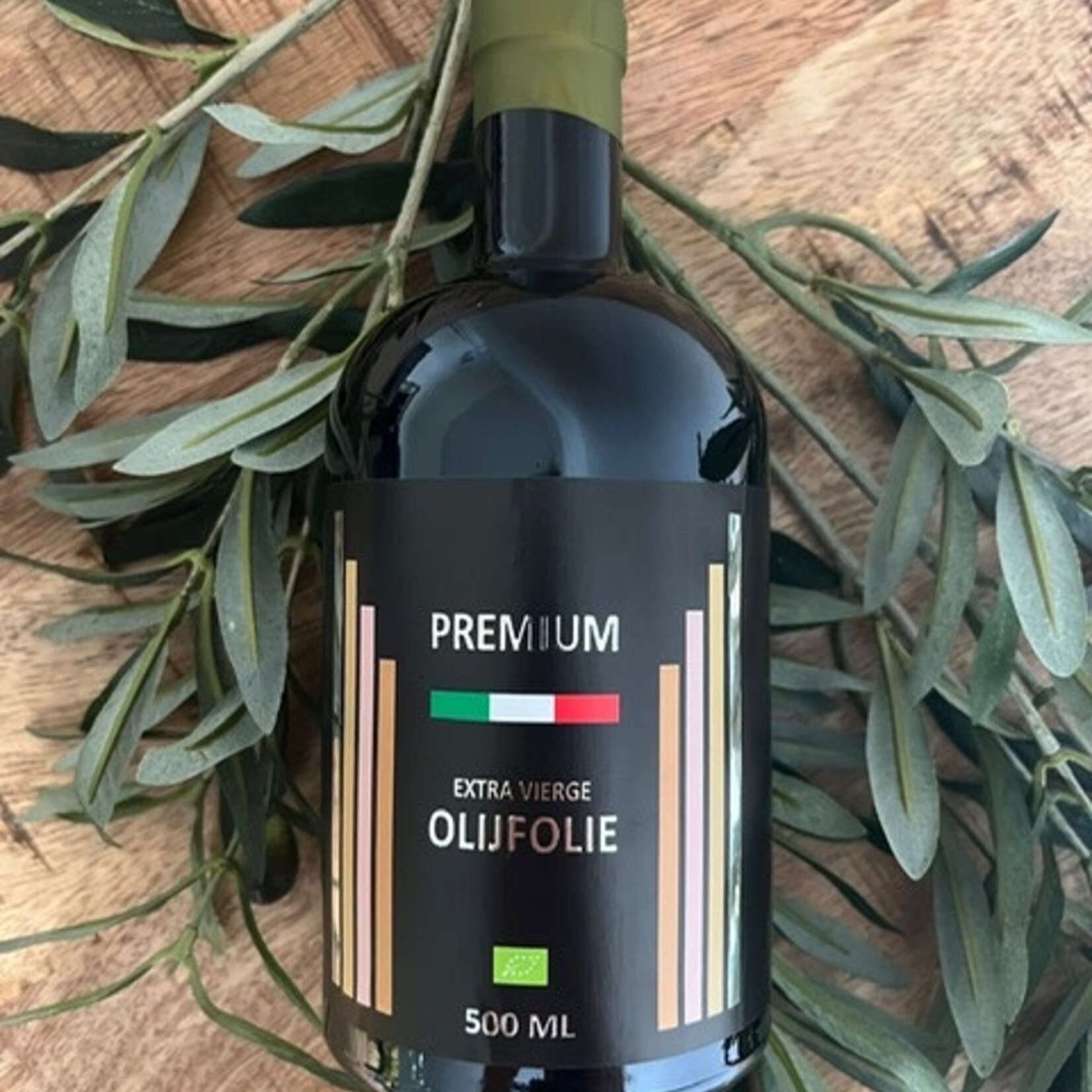 DE OPTIMIST PREMIUM BIOLOGISCHE EXTRA VIERGE ITALIAANSE OLIJFOLIE 500ML