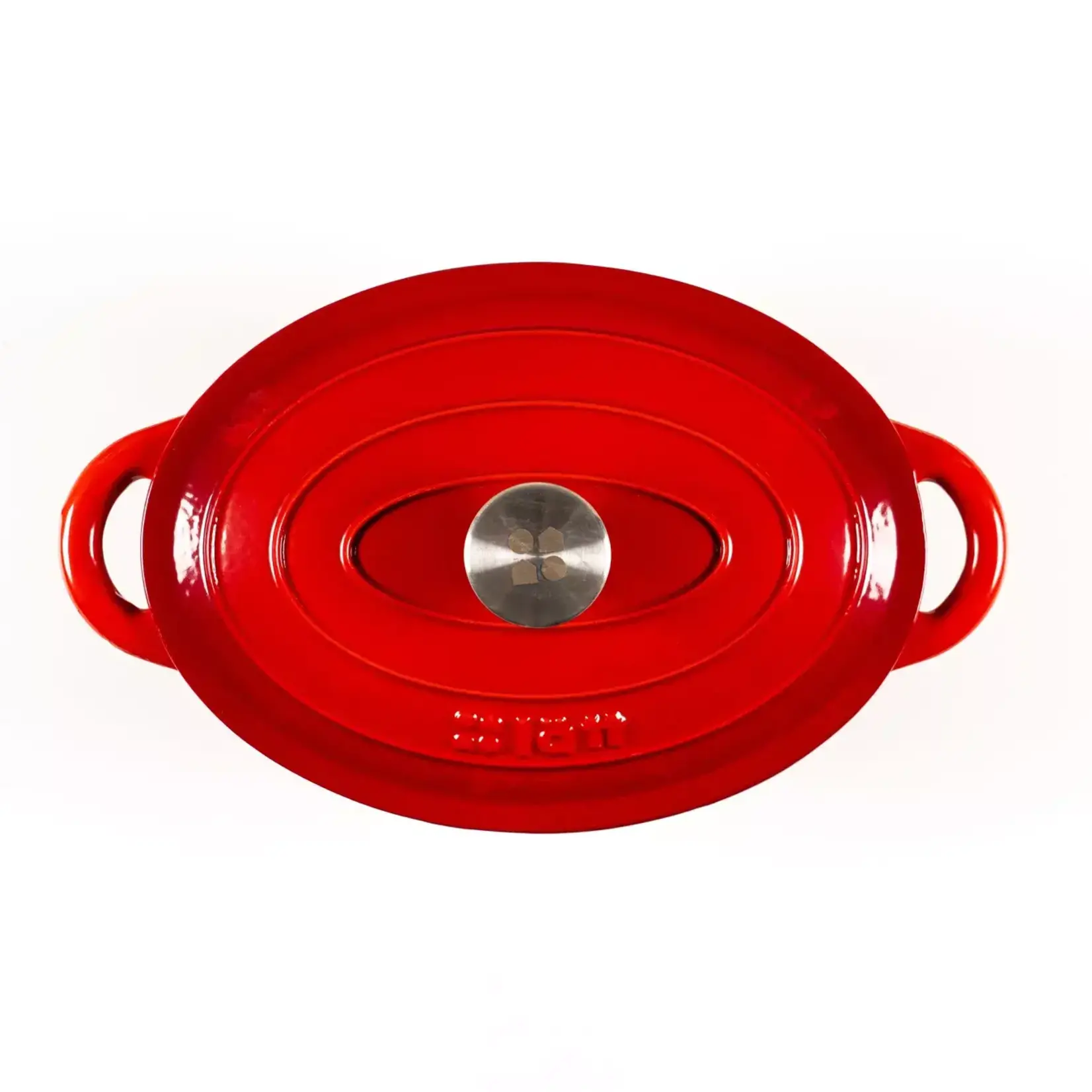 LATT HOME LATT GIETIJZEREN STOOFPAN 29X21X11CM ROOD 3.85LTR 10JAAR GARANTIE