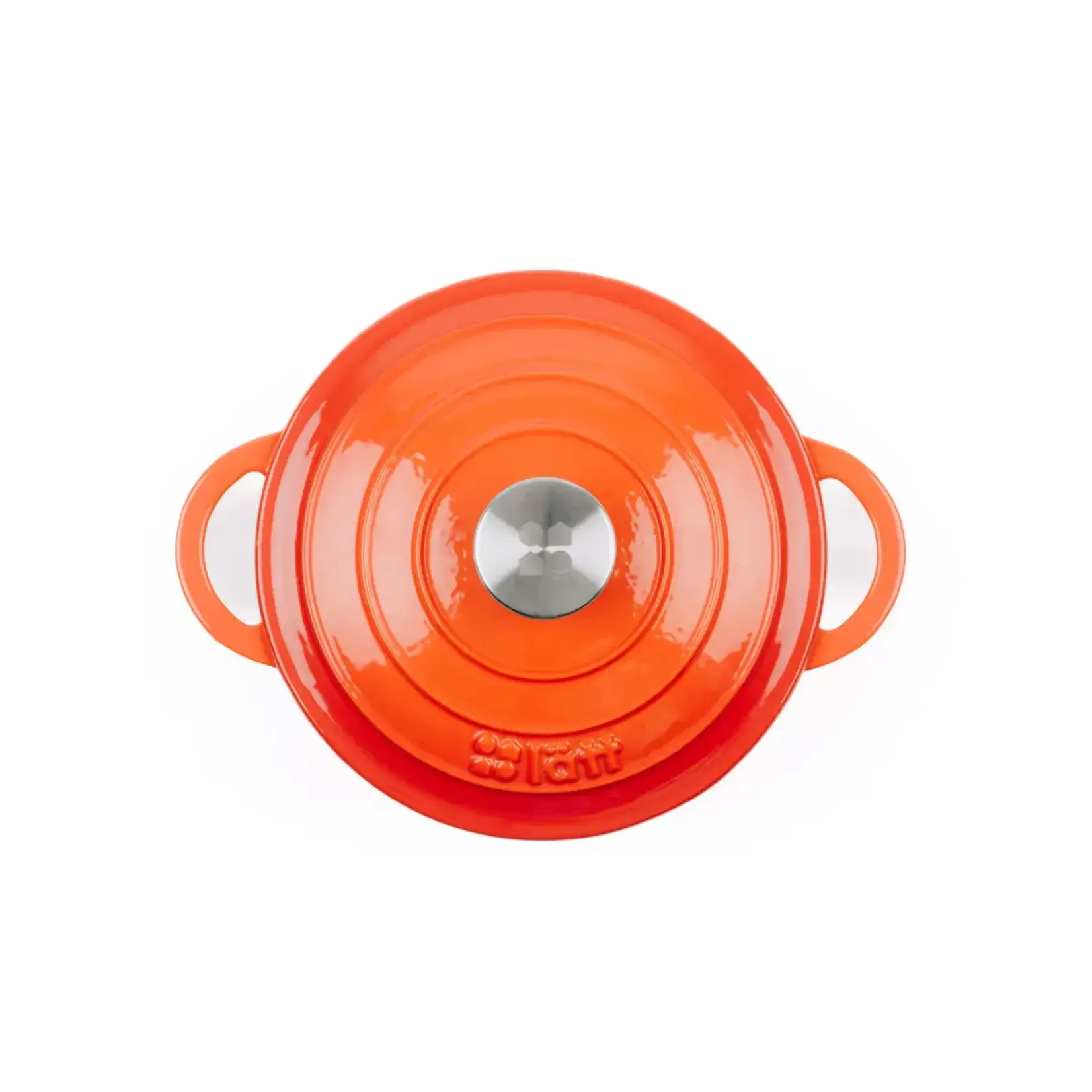LATT HOME LATT GIETIJZEREN STOOFPAN 2X10.5CM ORANJE 3.35LTR