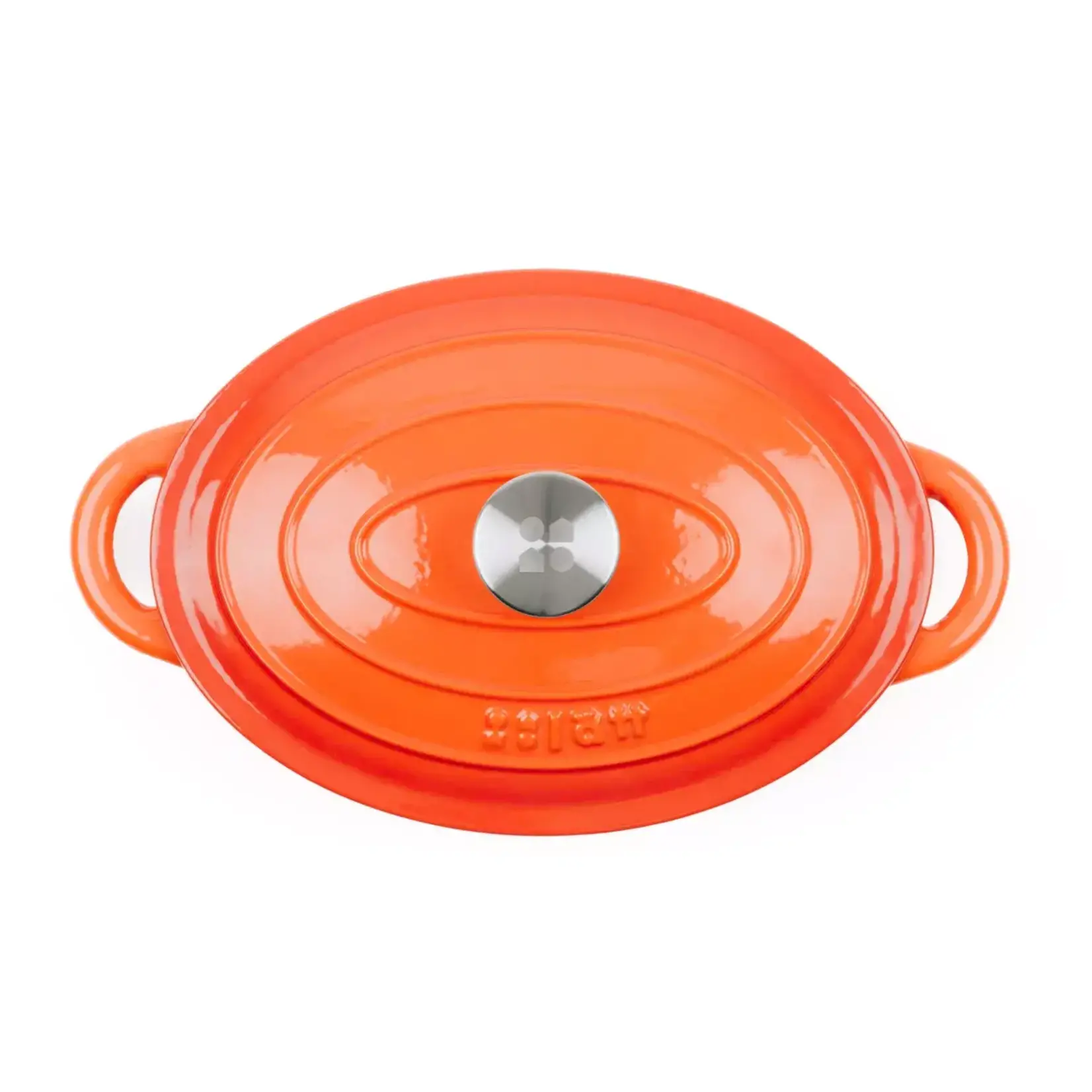 LATT HOME LATT GIETIJZEREN STOOFPAN 29X21X11CM ORANJE 6.00 LTR