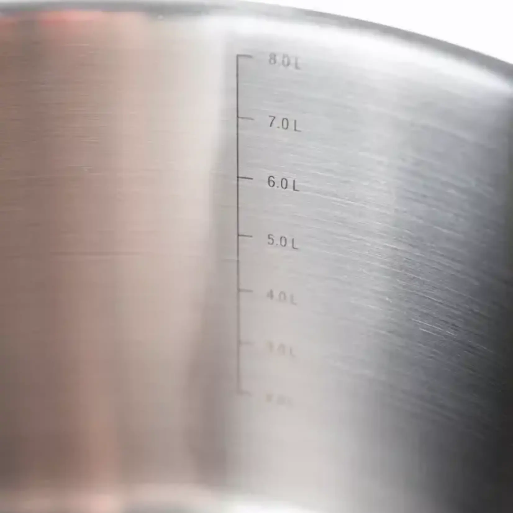 LATT HOME LATT VITA RVS KOOKPAN 28CM GLAZEN DEKSEL EN AFGIETHULP