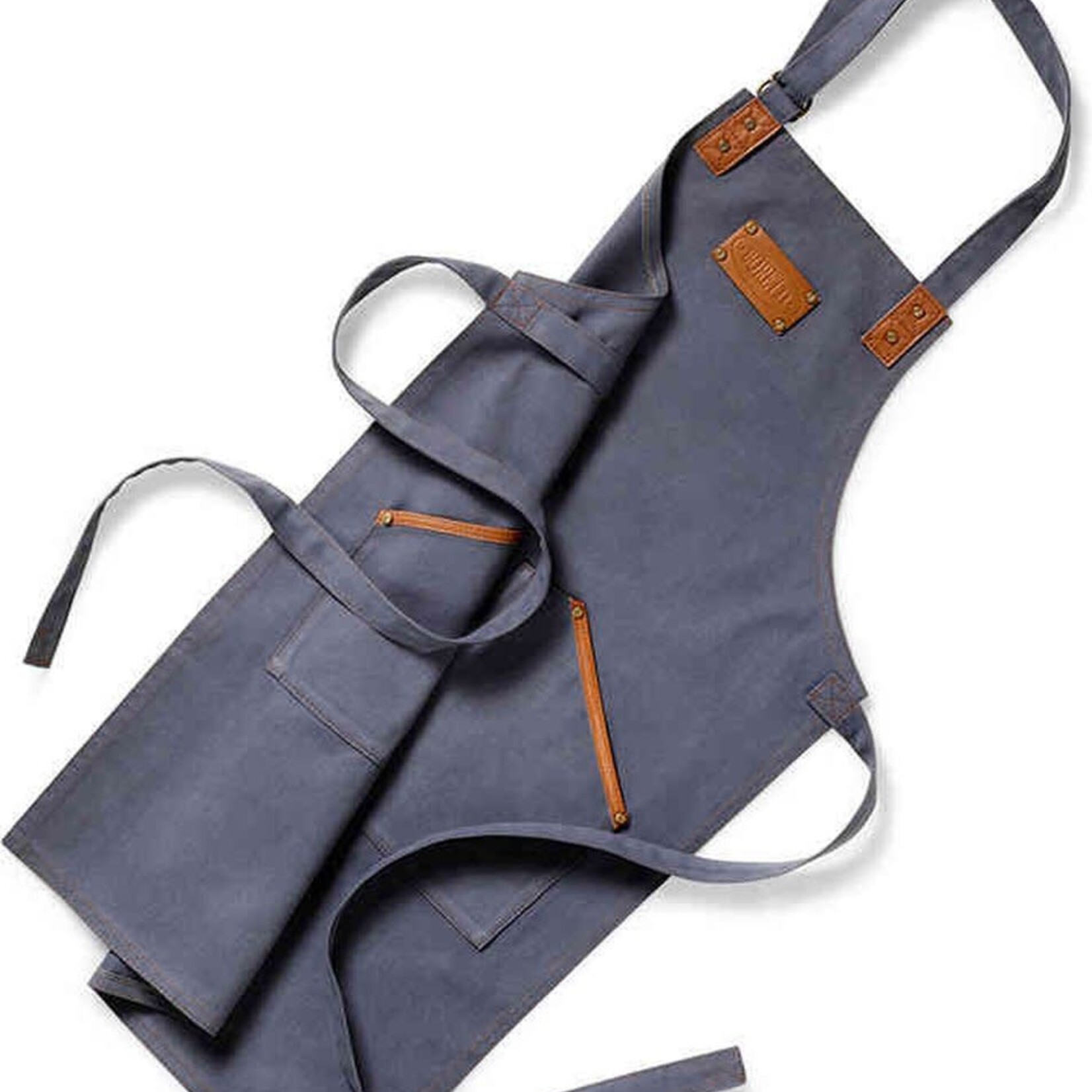 BORETTI BORETTI BBQ EN/OF KEUKENSCHORT DENIM KATOEN