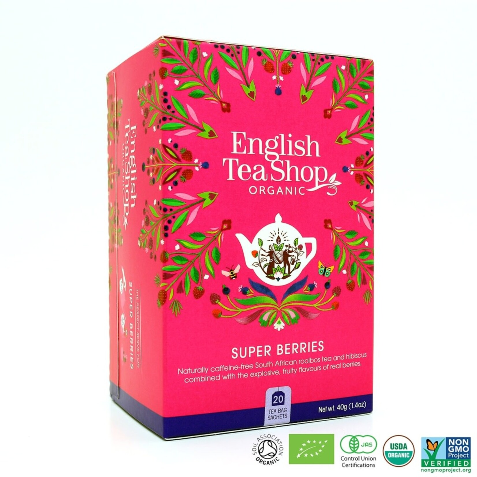 ENGLISH TEA SHOP ENGLISH TEA SHOP SUPER BERRIES  20 ZAKJES BIO