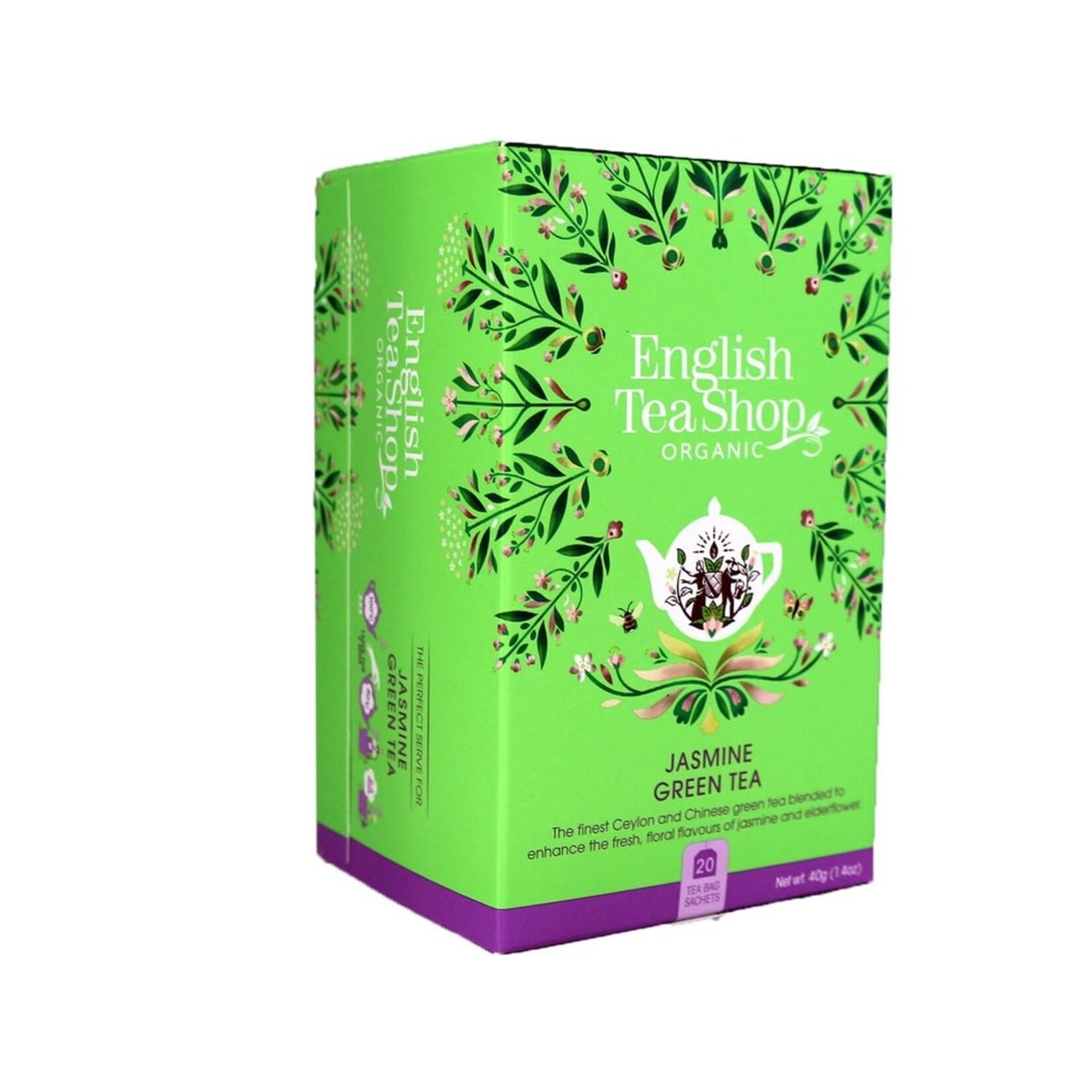 ENGLISH TEA SHOP ENGLISH TEA SHOP JASMINE GREEN TEA 20 ZAKJES BIO