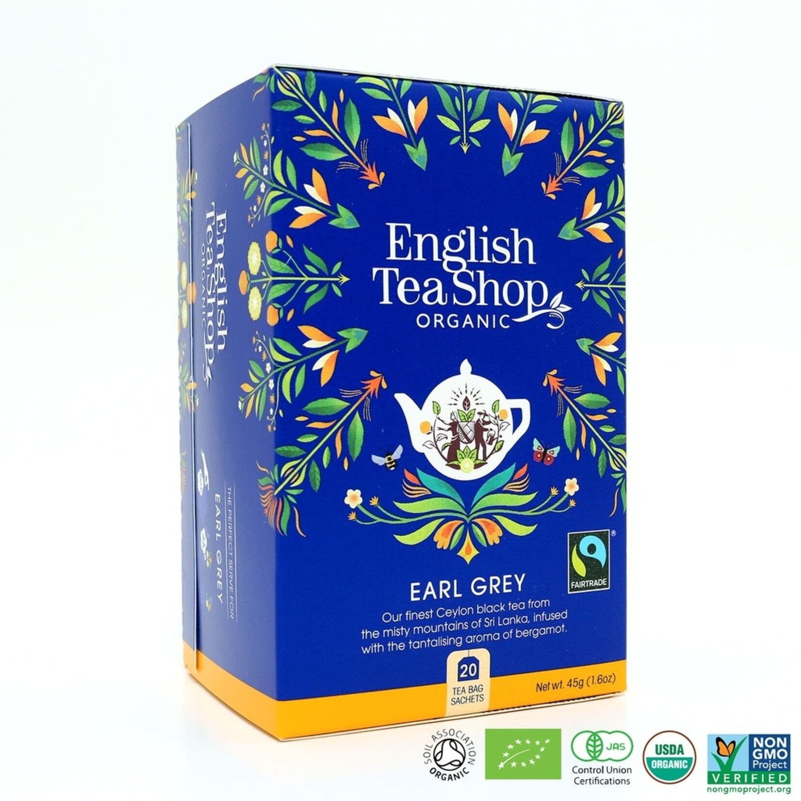 ENGLISH TEA SHOP ENGLISH TEA SHOP EAR GREY TEA 20 ZAKJES BIO