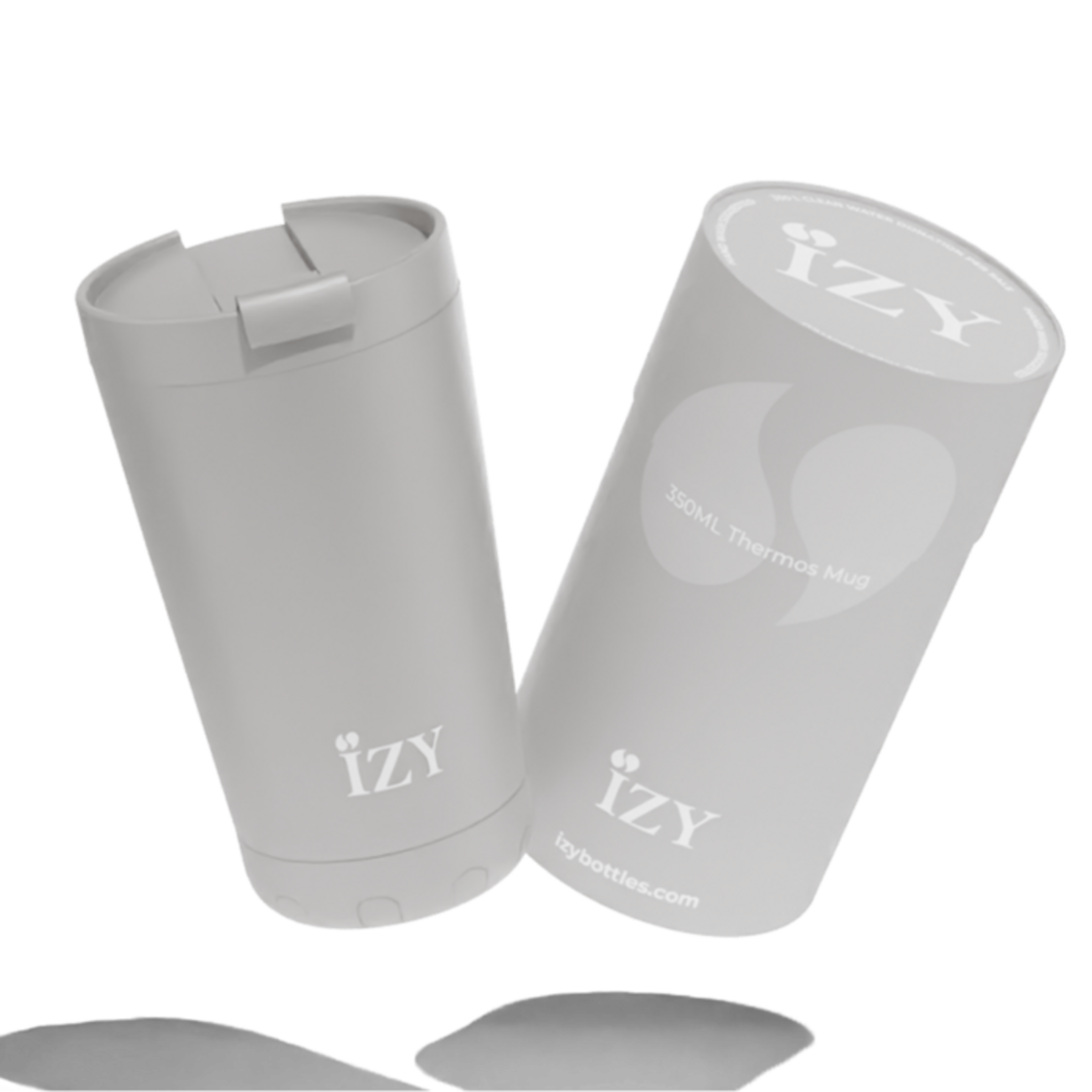IZY IZY INSULATED COFFEE MUG  350ML GREY