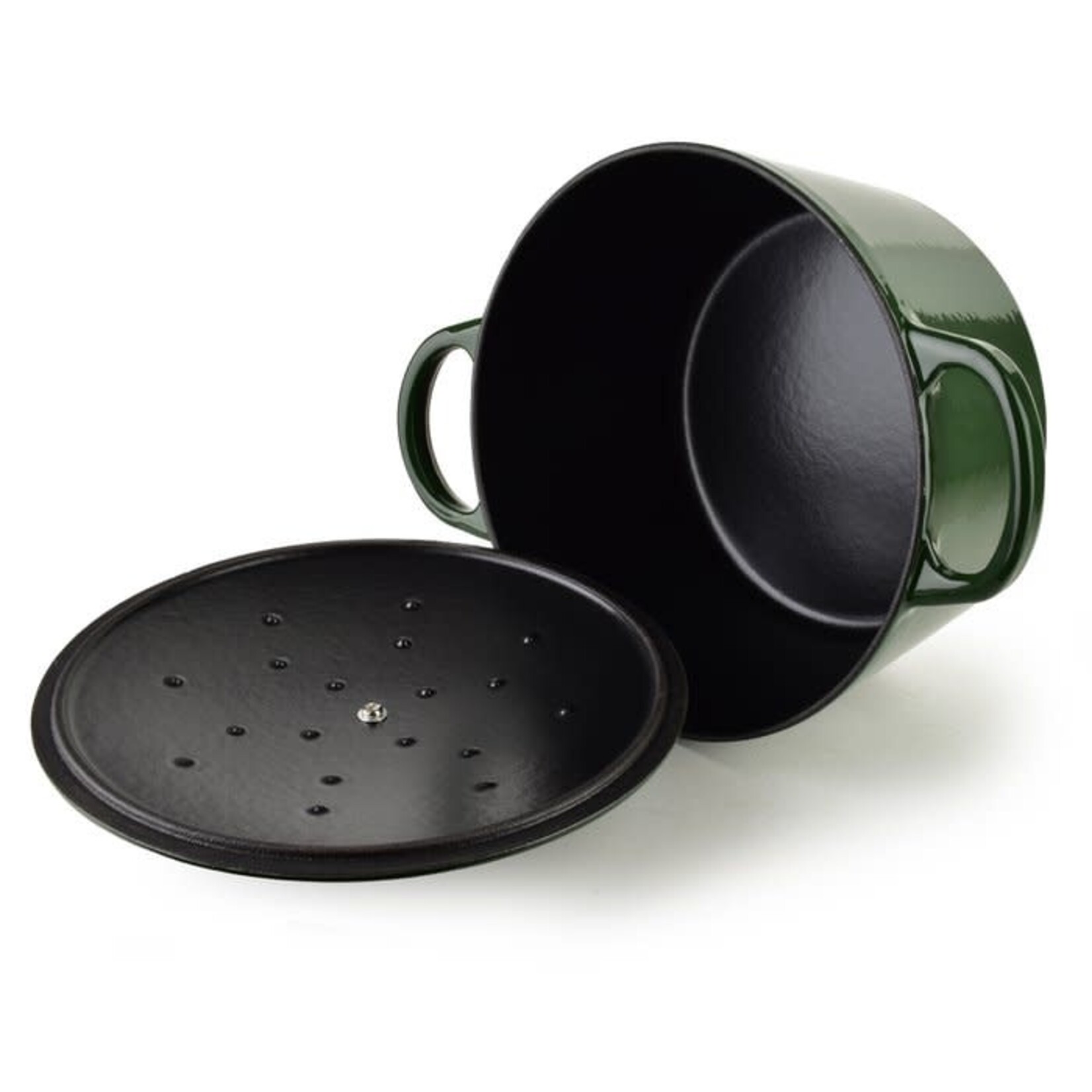 ALLESKEN ALLESKEN GIETIJZEREN PAN 24X24X11CM GROEN 4.0LTR.