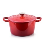 ALLESKEN ALLESKEN GIETIJZEREN PAN 24X24X11CM ROOD 4.0LTR.