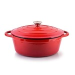 ALLESKEN ALLESKEN GIETIJZEREN PAN 30X23X11CM ROOD 4.7LTR.