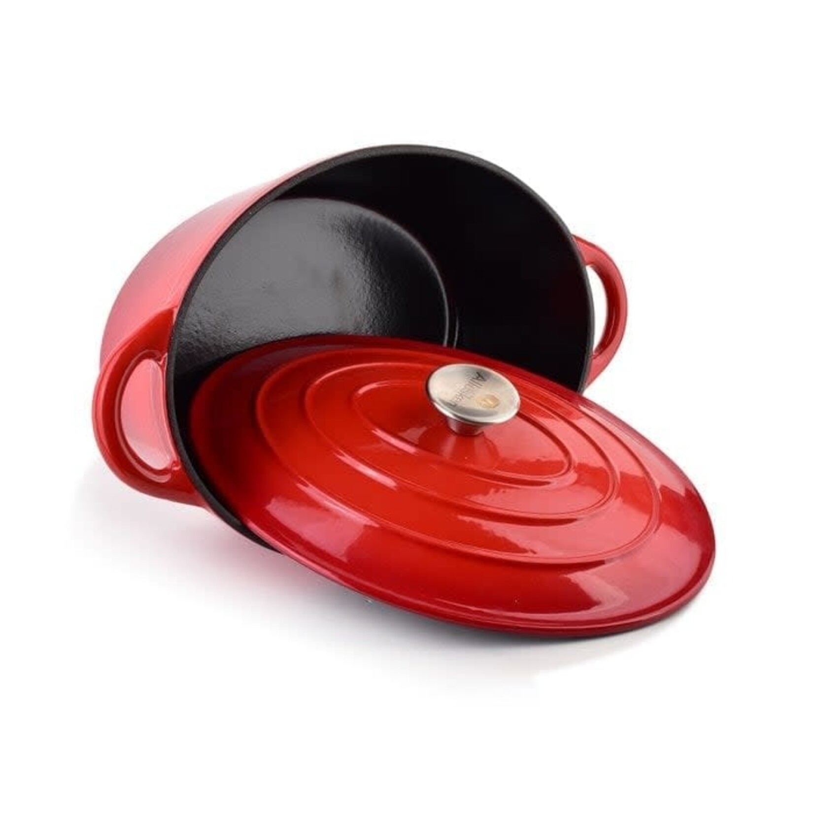 ALLESKEN ALLESKEN GIETIJZEREN PAN 30X23X11CM ROOD 4.7LTR.