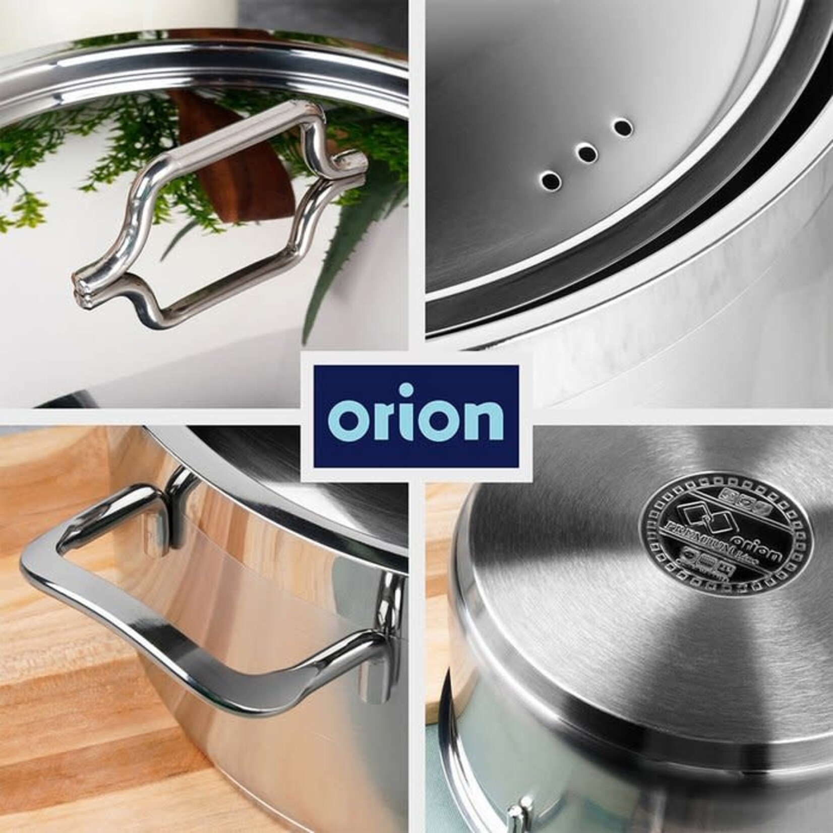 ORION KOOKPAN RVS 18LTR 30CM