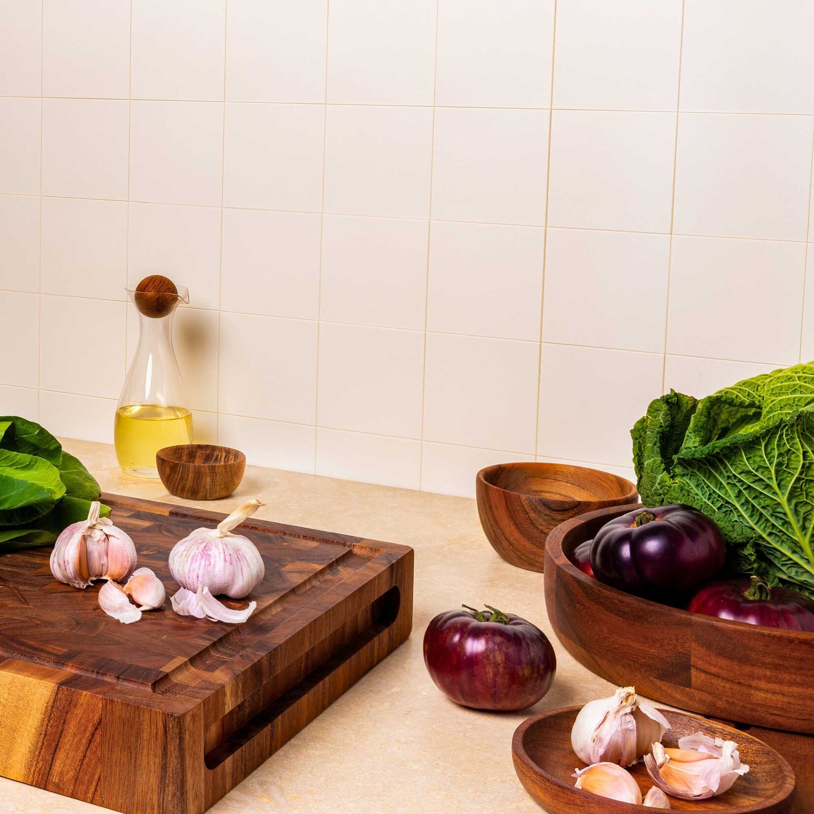 BOWLS&DISHES PURE ACACIA WOOD SCHAALTJE 10X2.5CM