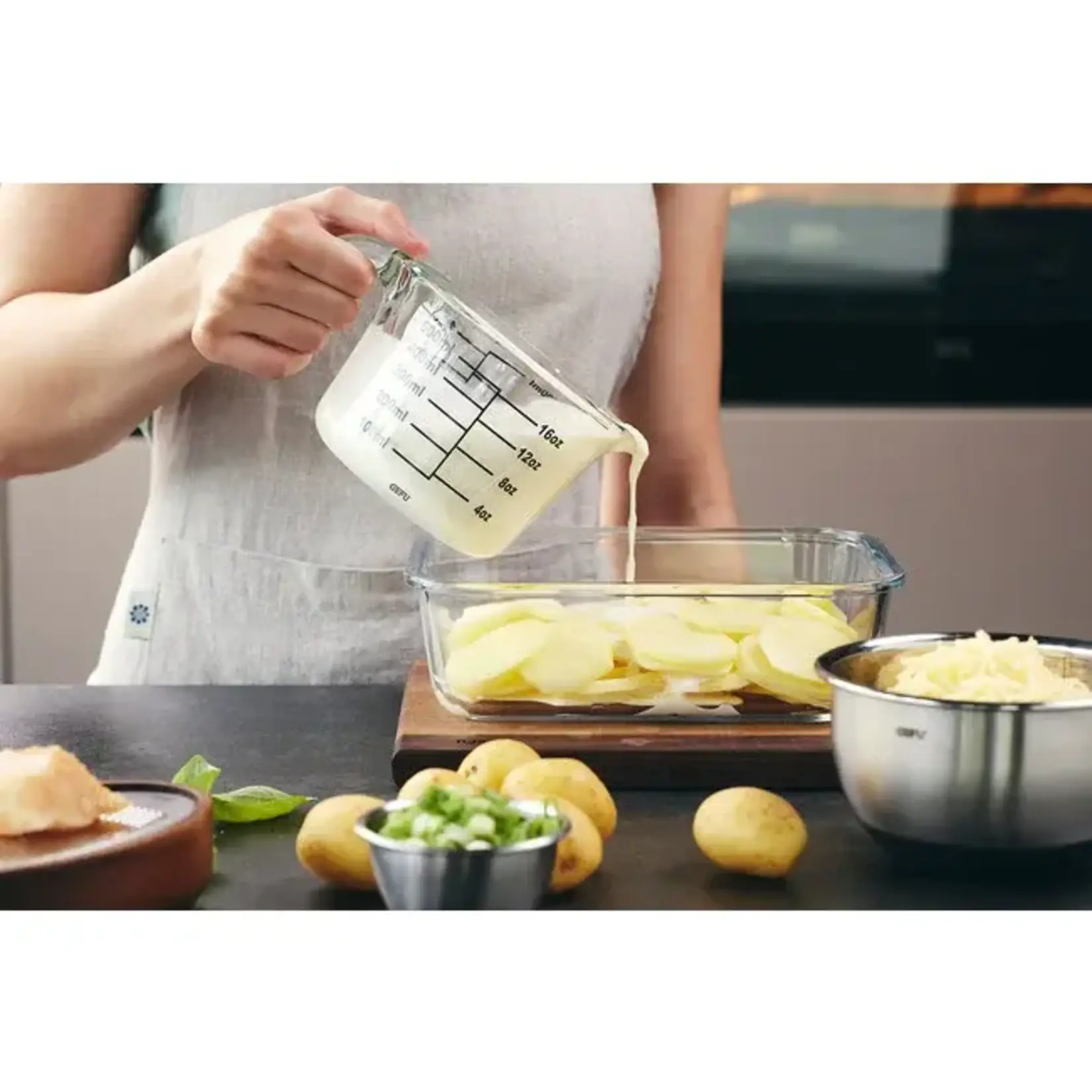 GEFU GLAZEN MAATBEKER 500ML