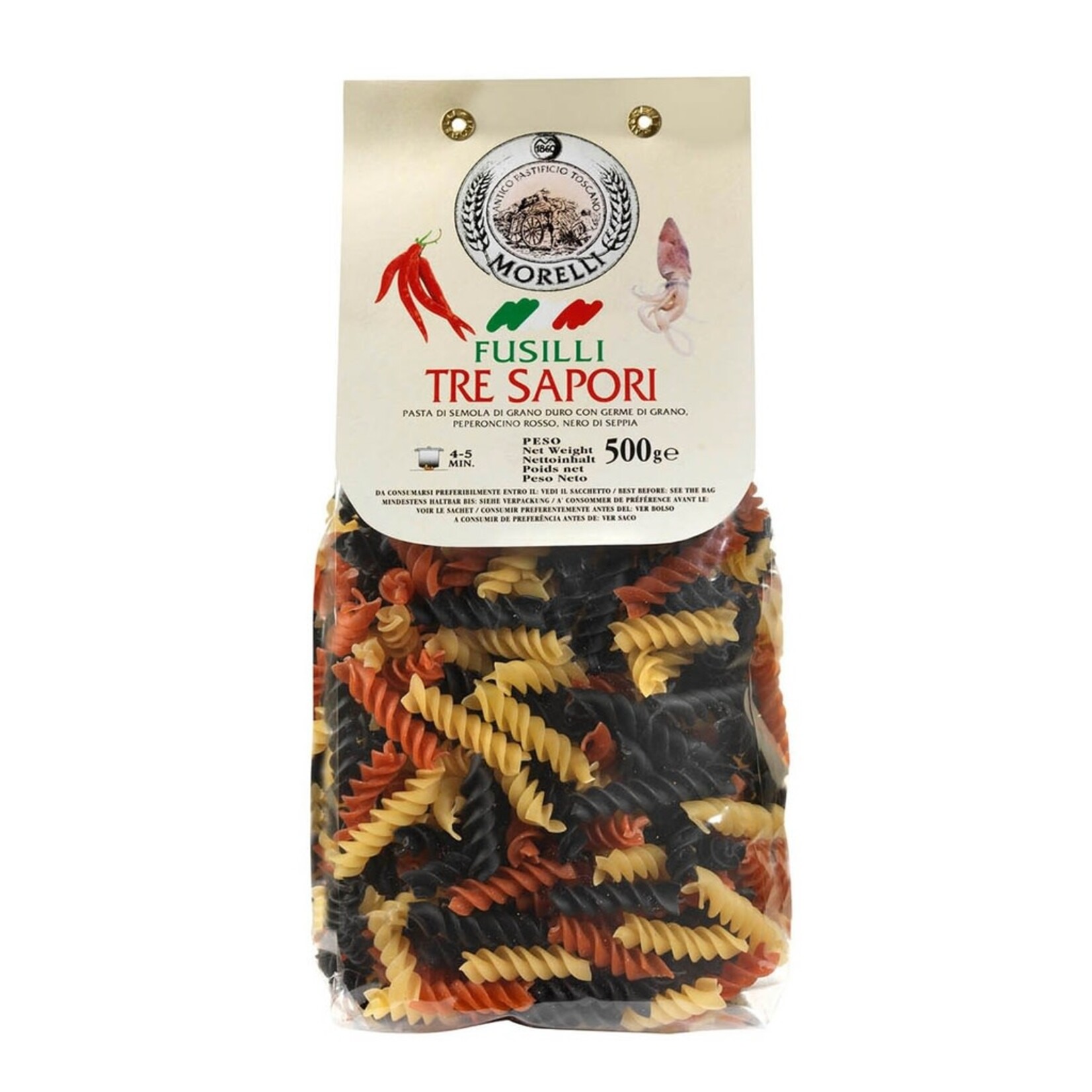 MORELLI MORELLI LINGUINE FUSILLI TRE SAPORI 500GRAM