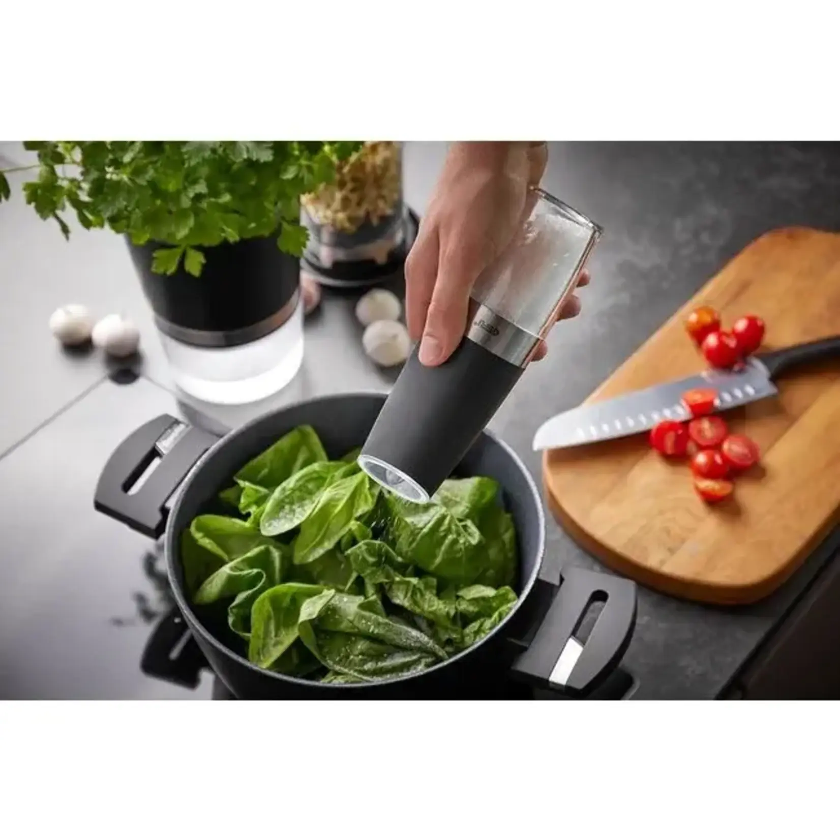 GEFU GEFU ZOUT OF PEPERMOLEN GIVA  ZWART