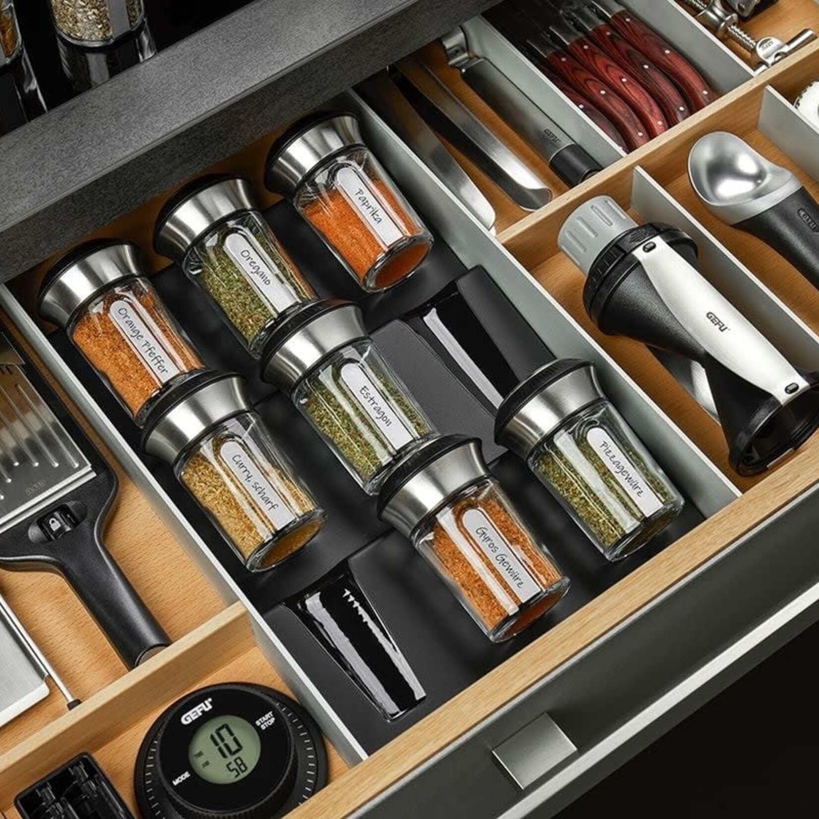 GEFU GEFU KRUIDENSTROOIER SET-3DLG MET HOUDER