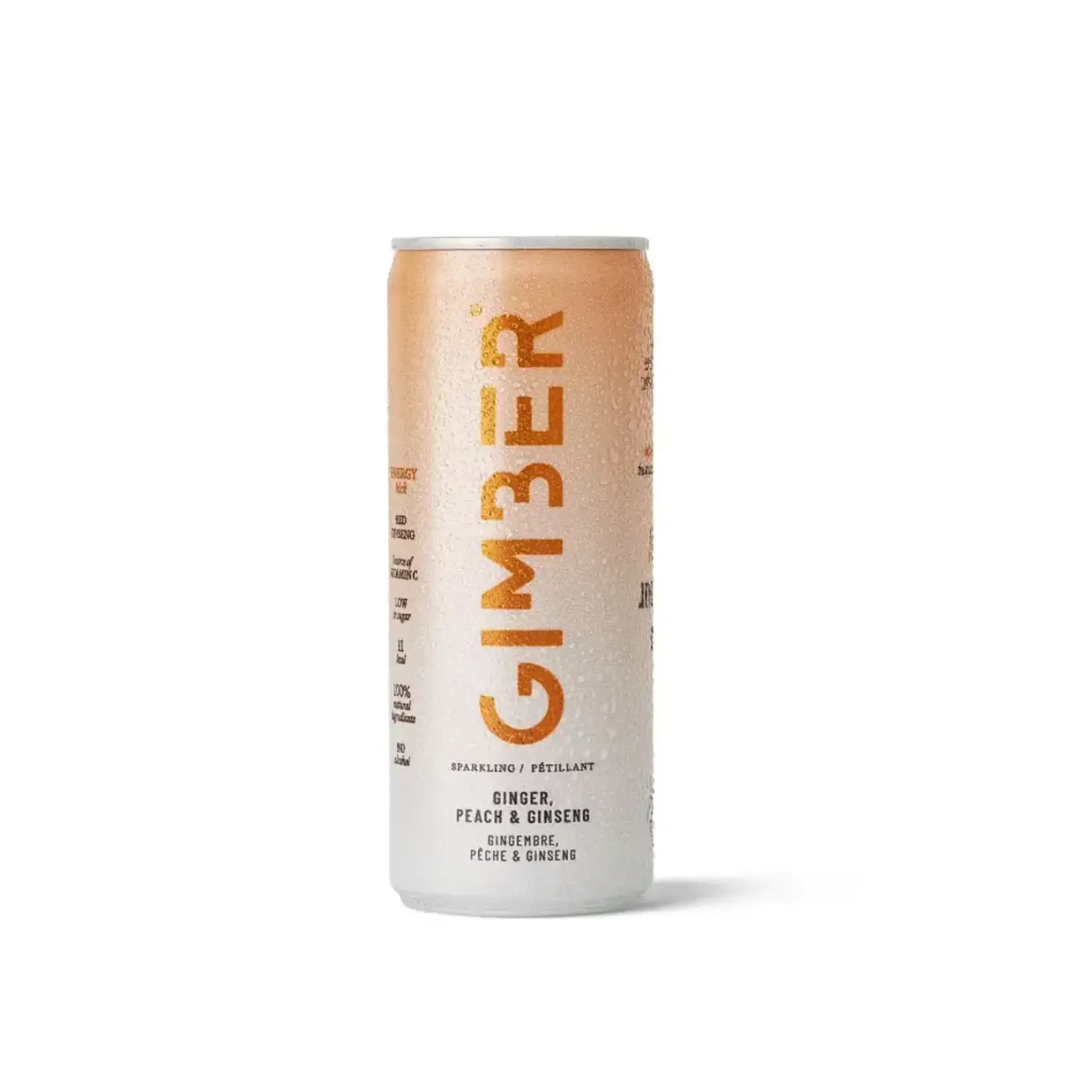 GIMBER GIMBER BIO GINGER 250ML PEACH&GINSENG