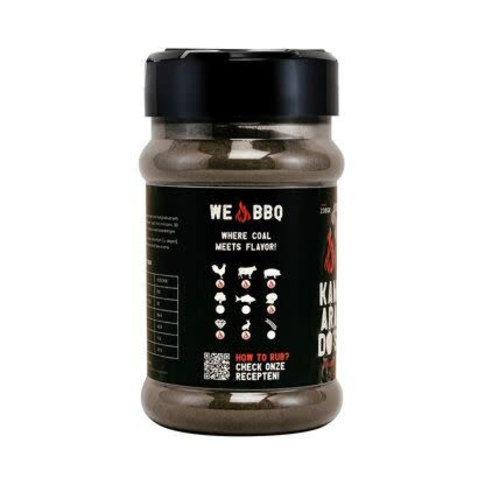 KAMARADO'S KAMARADO"S RUB SPECIAL CHARCOAL BLACK  BBQ 180GRAM