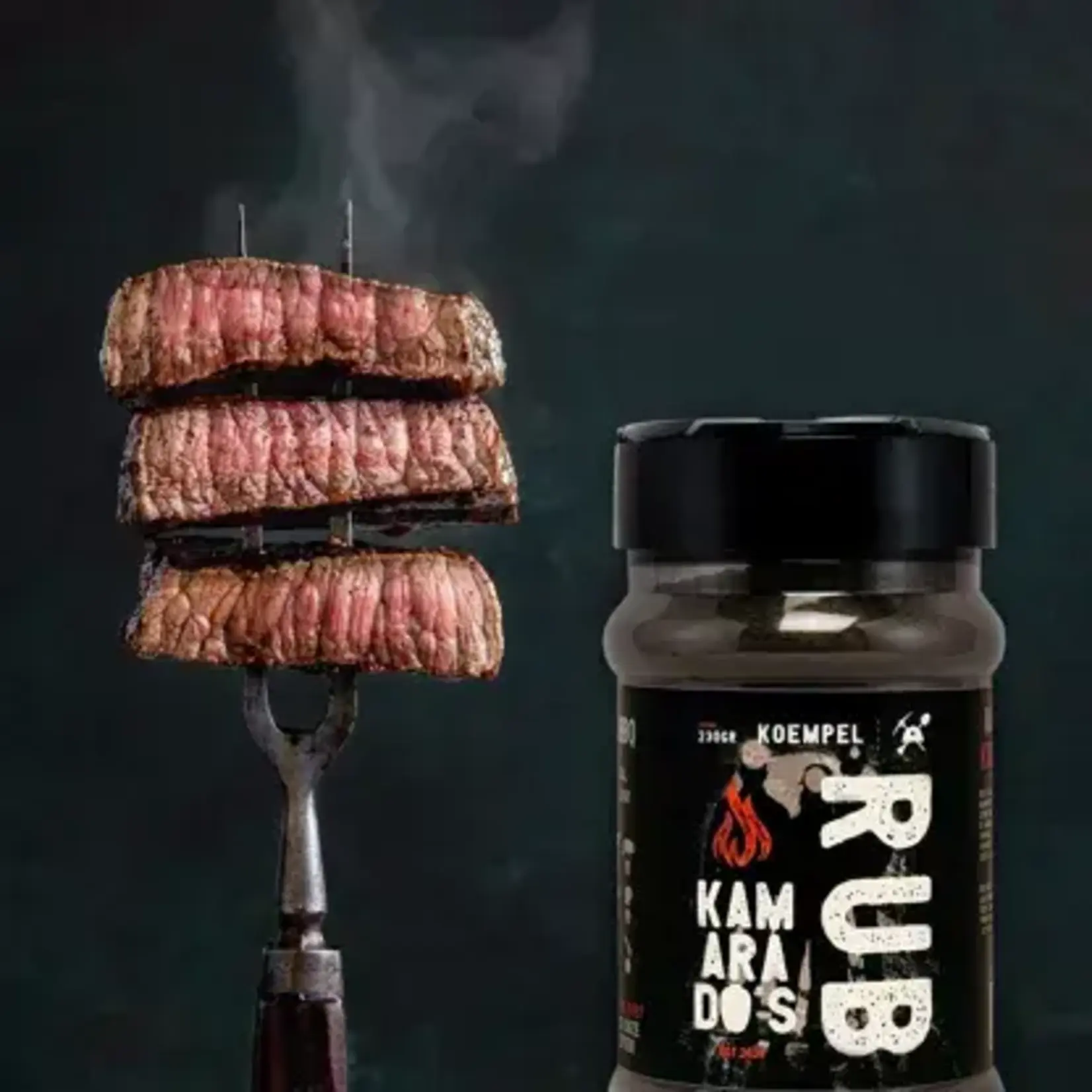 KAMARADO'S KAMARADO"S RUB SPECIAL CHARCOAL BLACK  BBQ 180GRAM