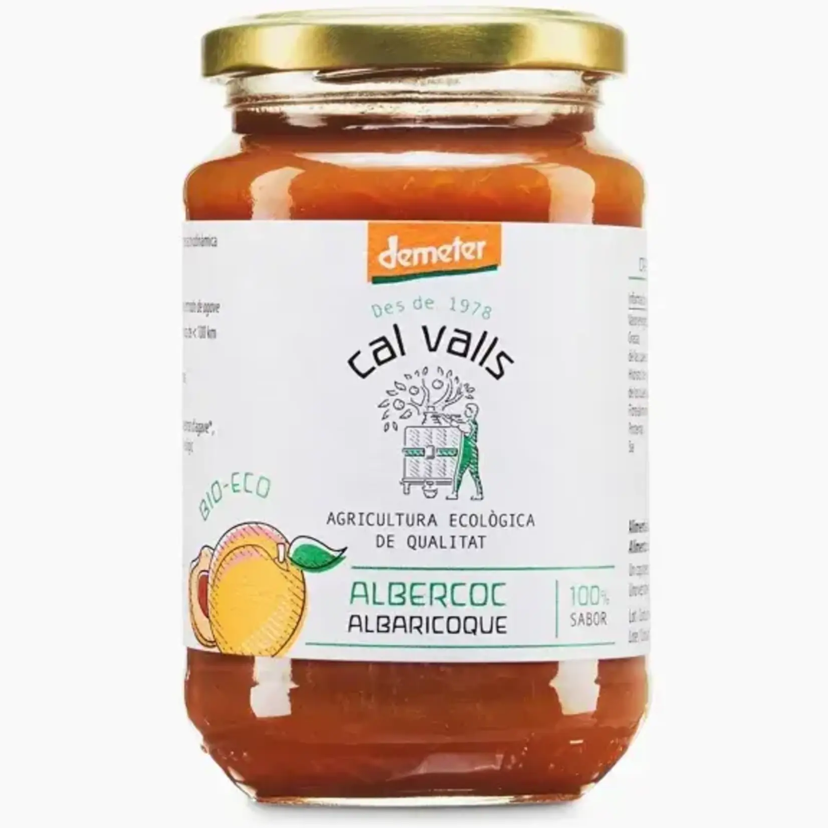 CAL VALLS CAL VALLS 375GR BIO-ABRIKOZENJAM