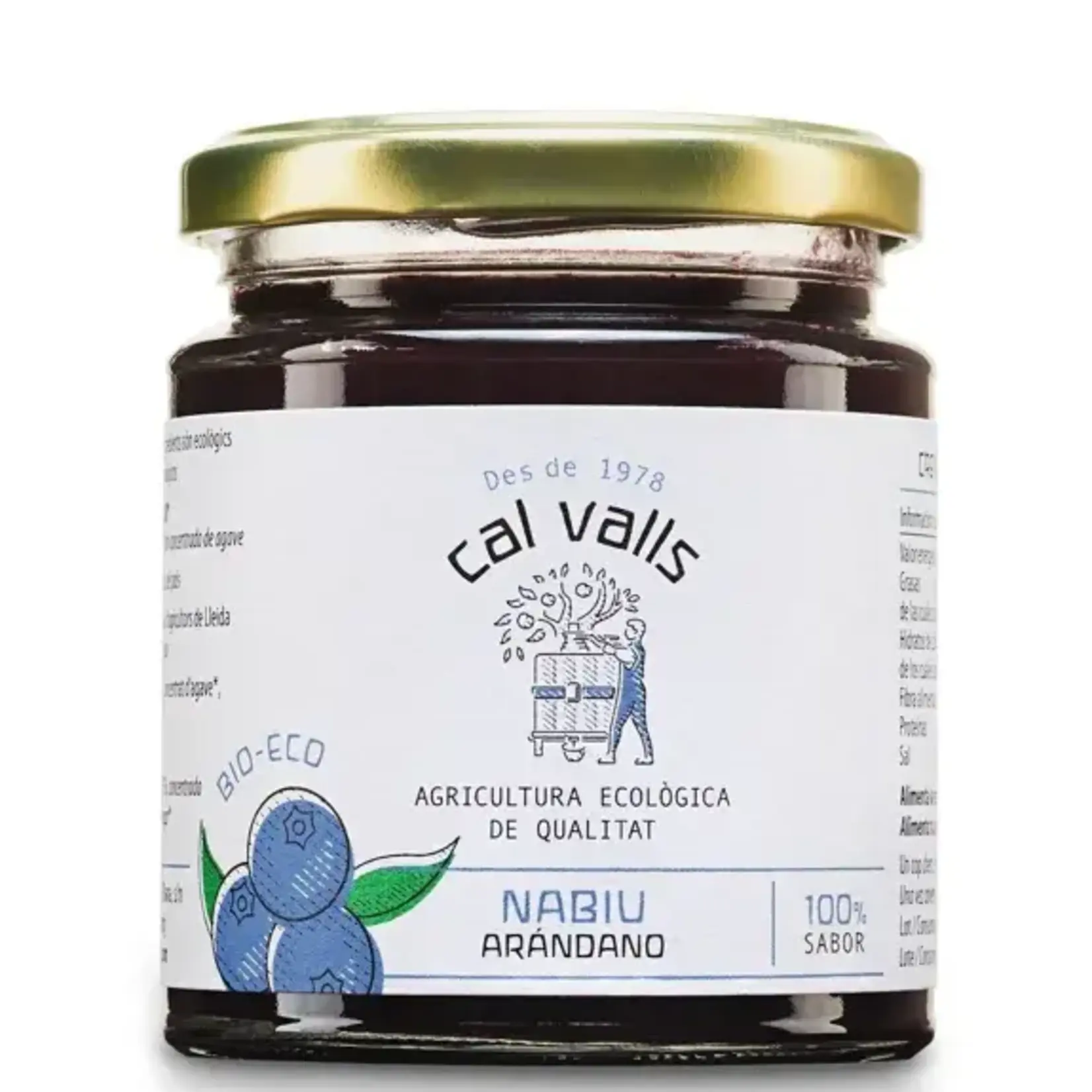 CAL VALLS CAL VALLS 240GR BIO- BLEUBERRY JAM
