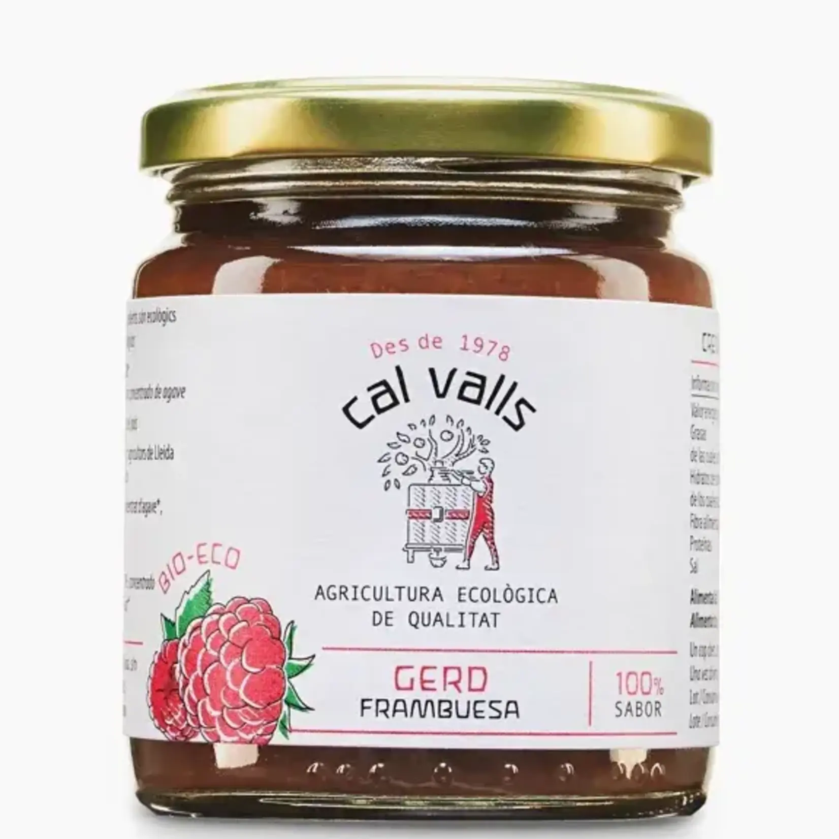 CAL VALLS CAL VALLS 240GR BIO- FRAMBOZENJAM
