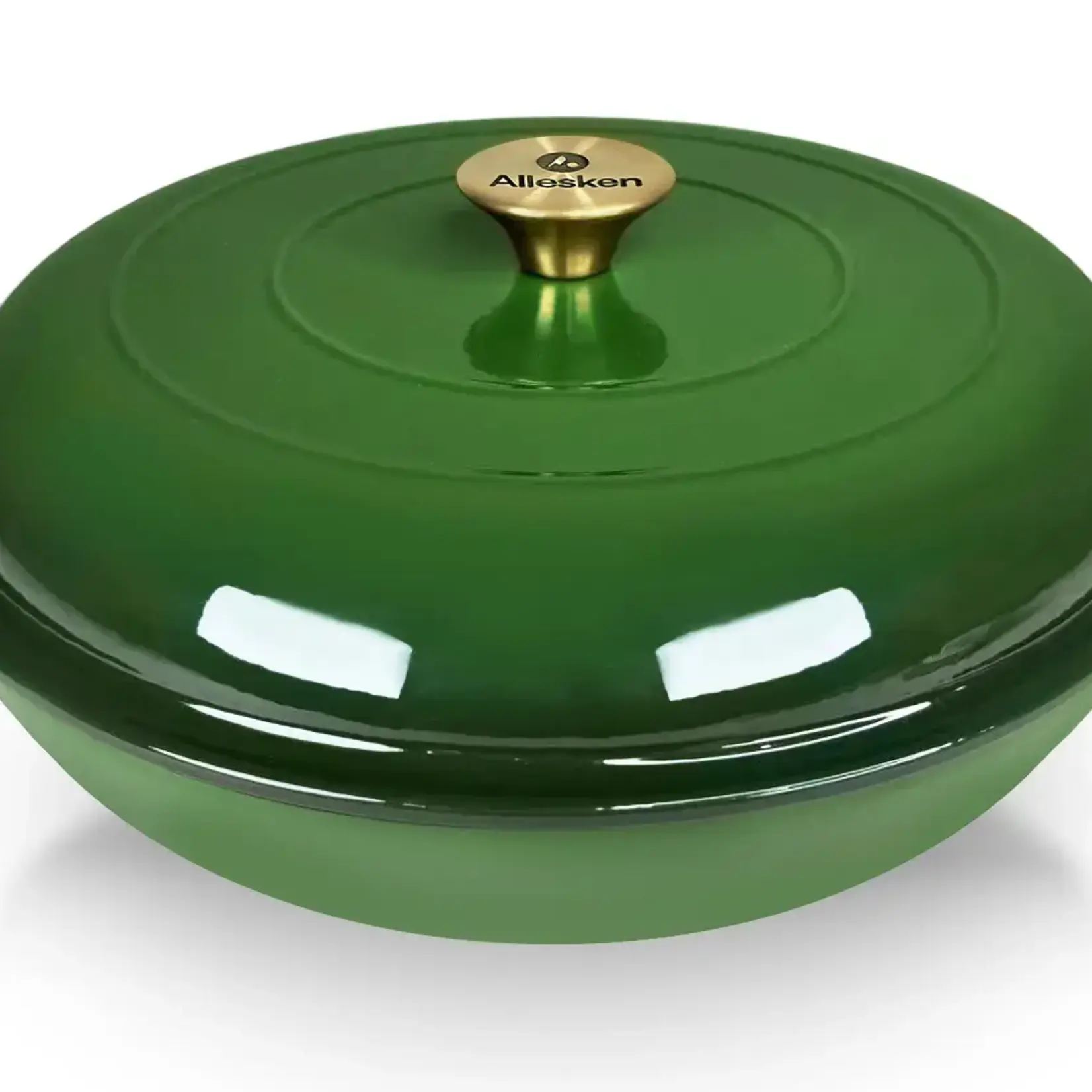ALLESKEN ALLESKEN GIETIJZEREN STOOFPAN VERDELUX GREEN 30X6CM 3.0LTR.