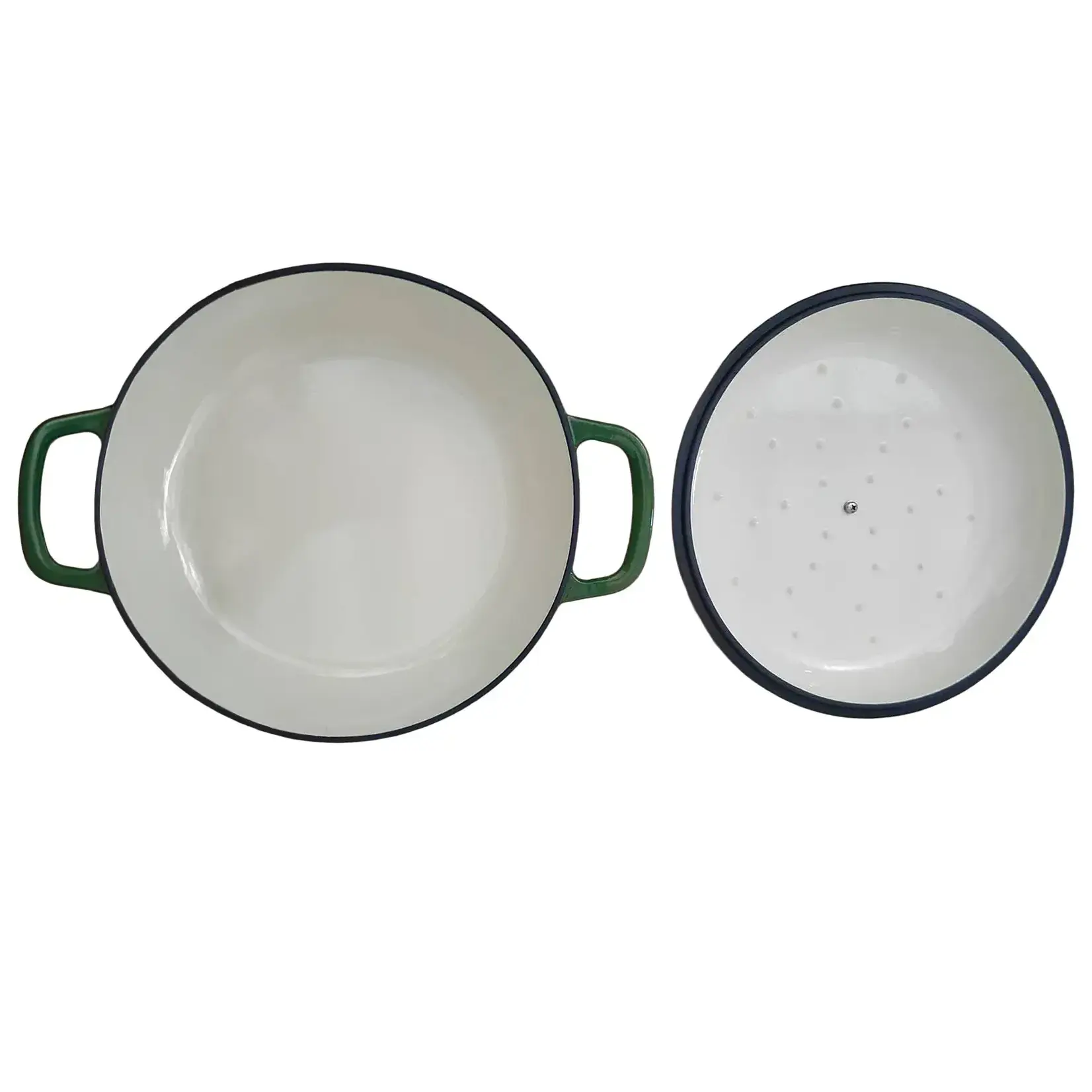ALLESKEN ALLESKEN GIETIJZEREN STOOFPAN VERDELUX GREEN 30X6CM 3.0LTR.