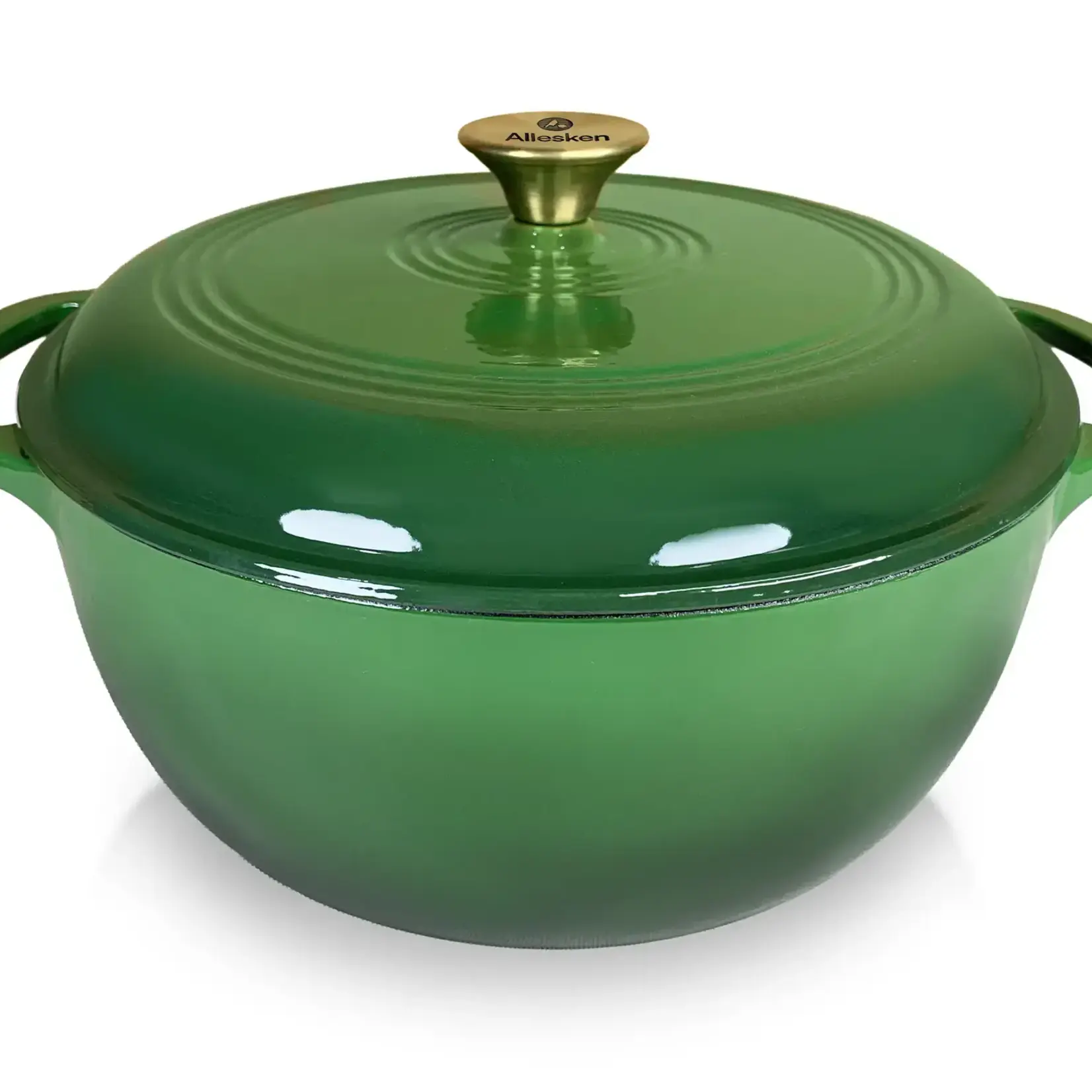ALLESKEN ALLESKEN GIETIJZEREN STOOFPAN VERDELUX GREEN 28X12CM 5.6LTR.